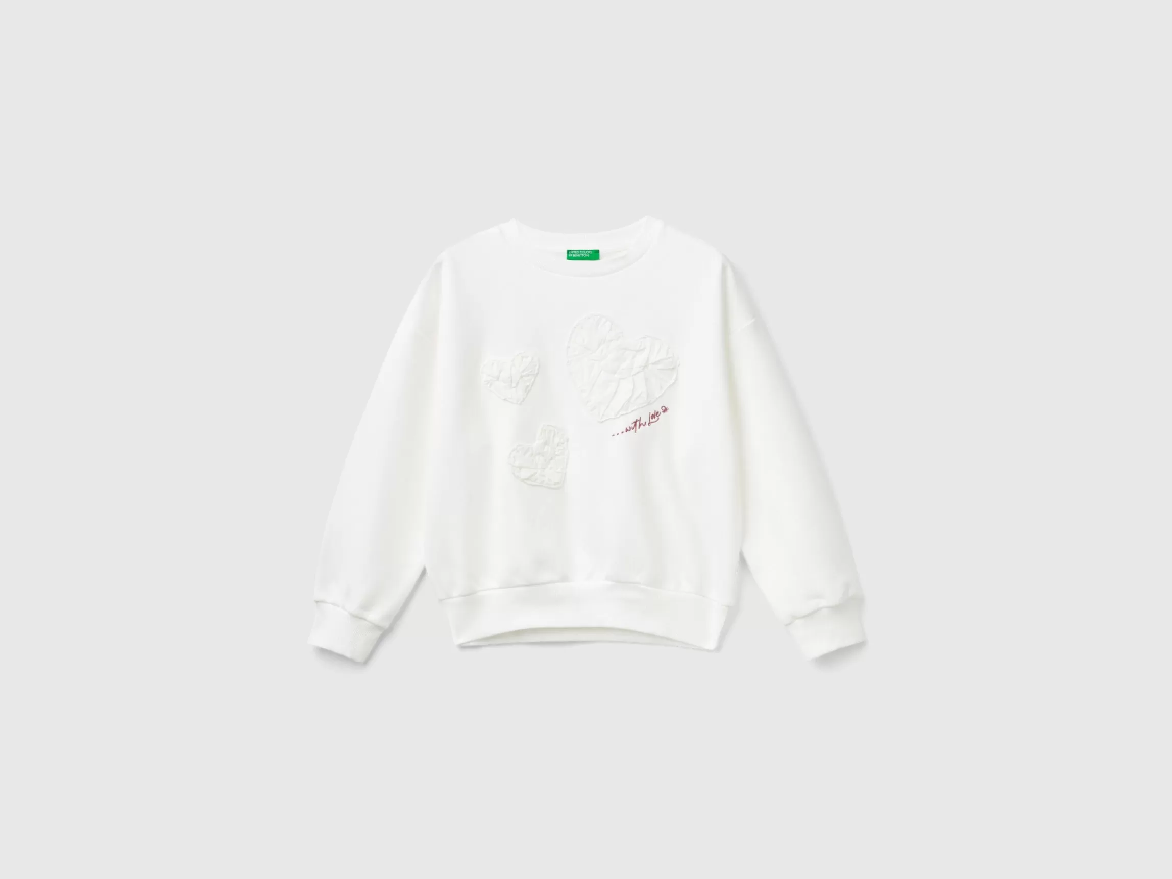 United Colors of Benetton Sweatshirt with embroidery and applique