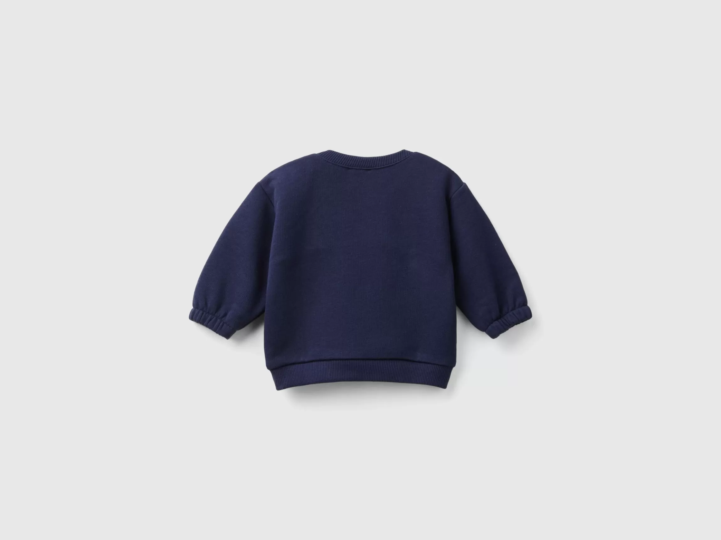 United Colors of Benetton Sweatshirt with embroidery and patches in organic cotton