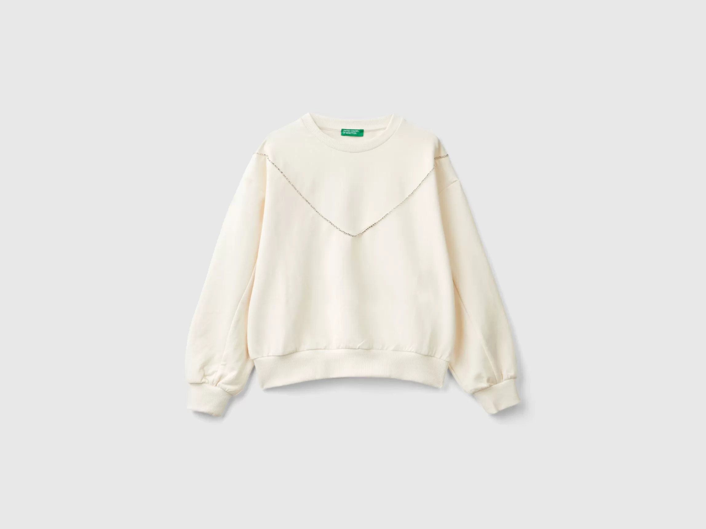 United Colors of Benetton Sweatshirt with jewel-like applique