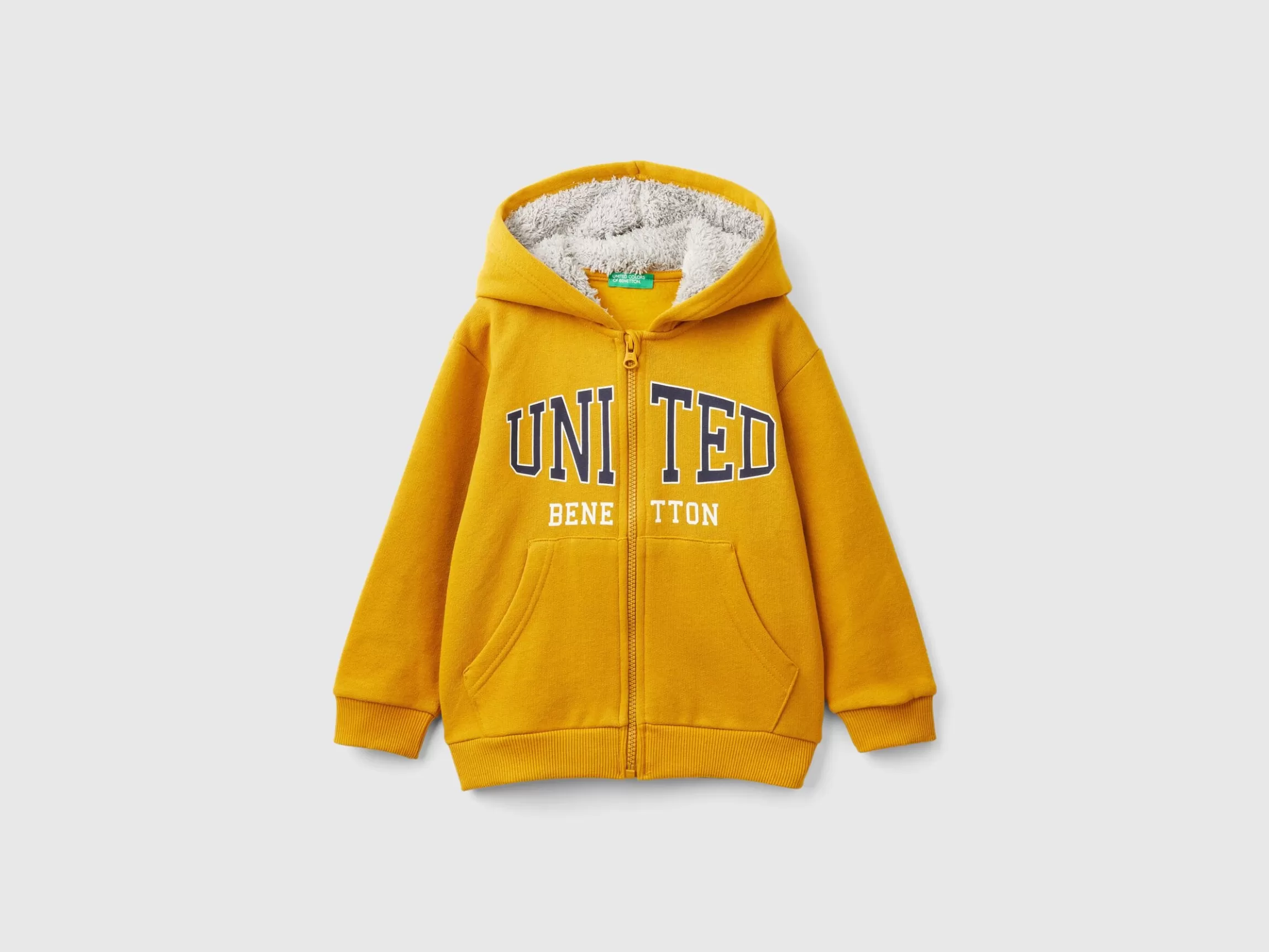 United Colors of Benetton Sweatshirt with lined hood