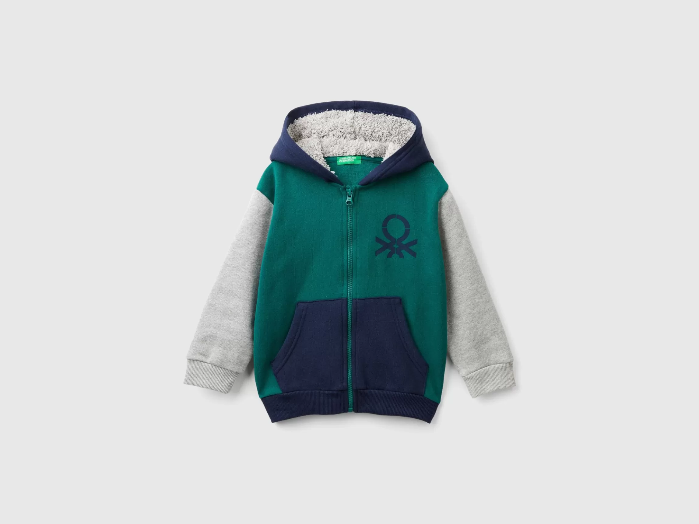 United Colors of Benetton Sweatshirt with lined hood
