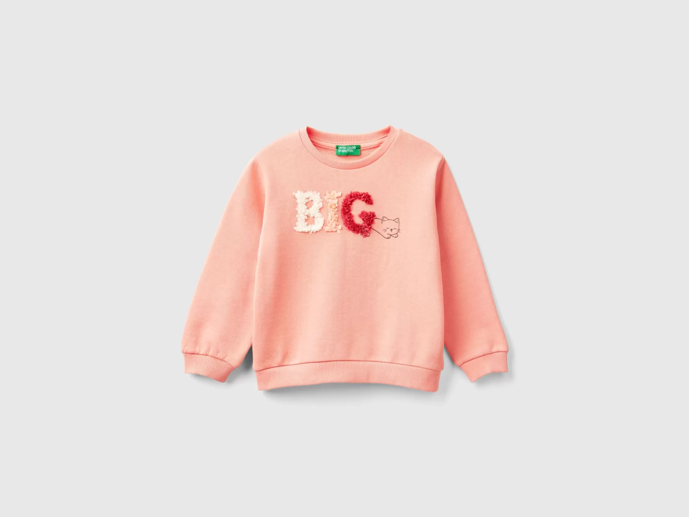 United Colors of Benetton Sweatshirt with petal look applique