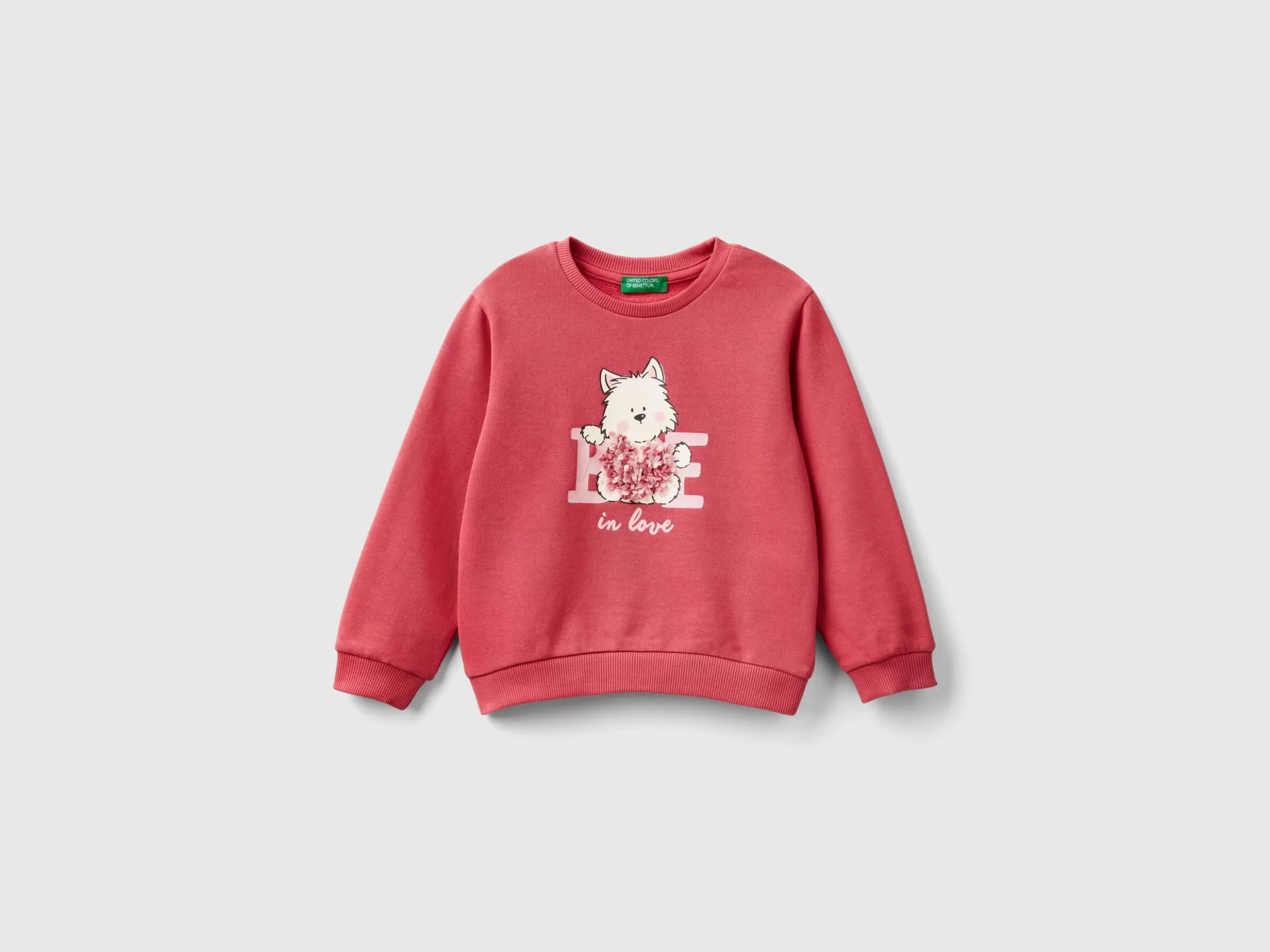 United Colors of Benetton Sweatshirt with petal look applique