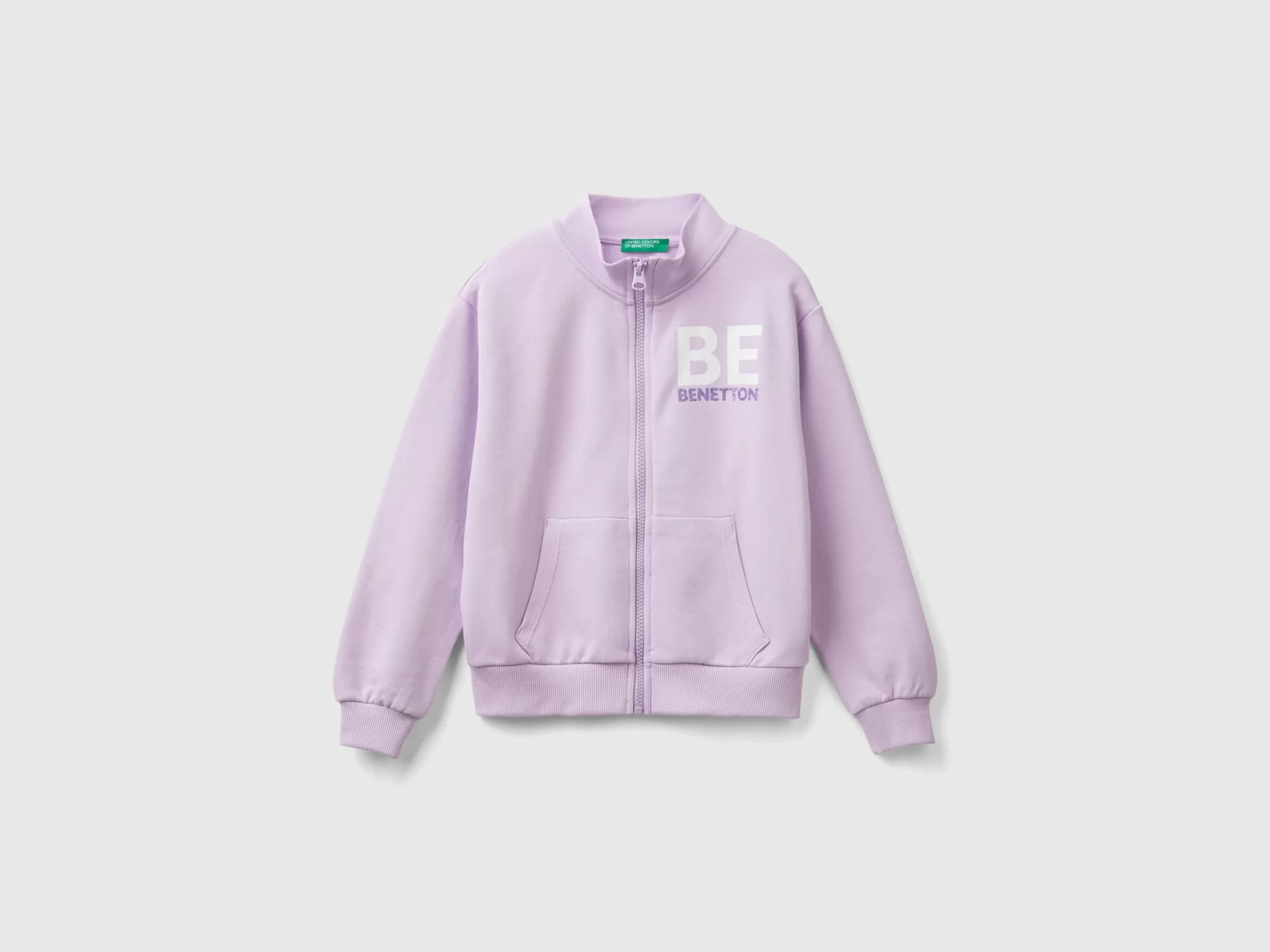 United Colors of Benetton Sweatshirt with zip and collar