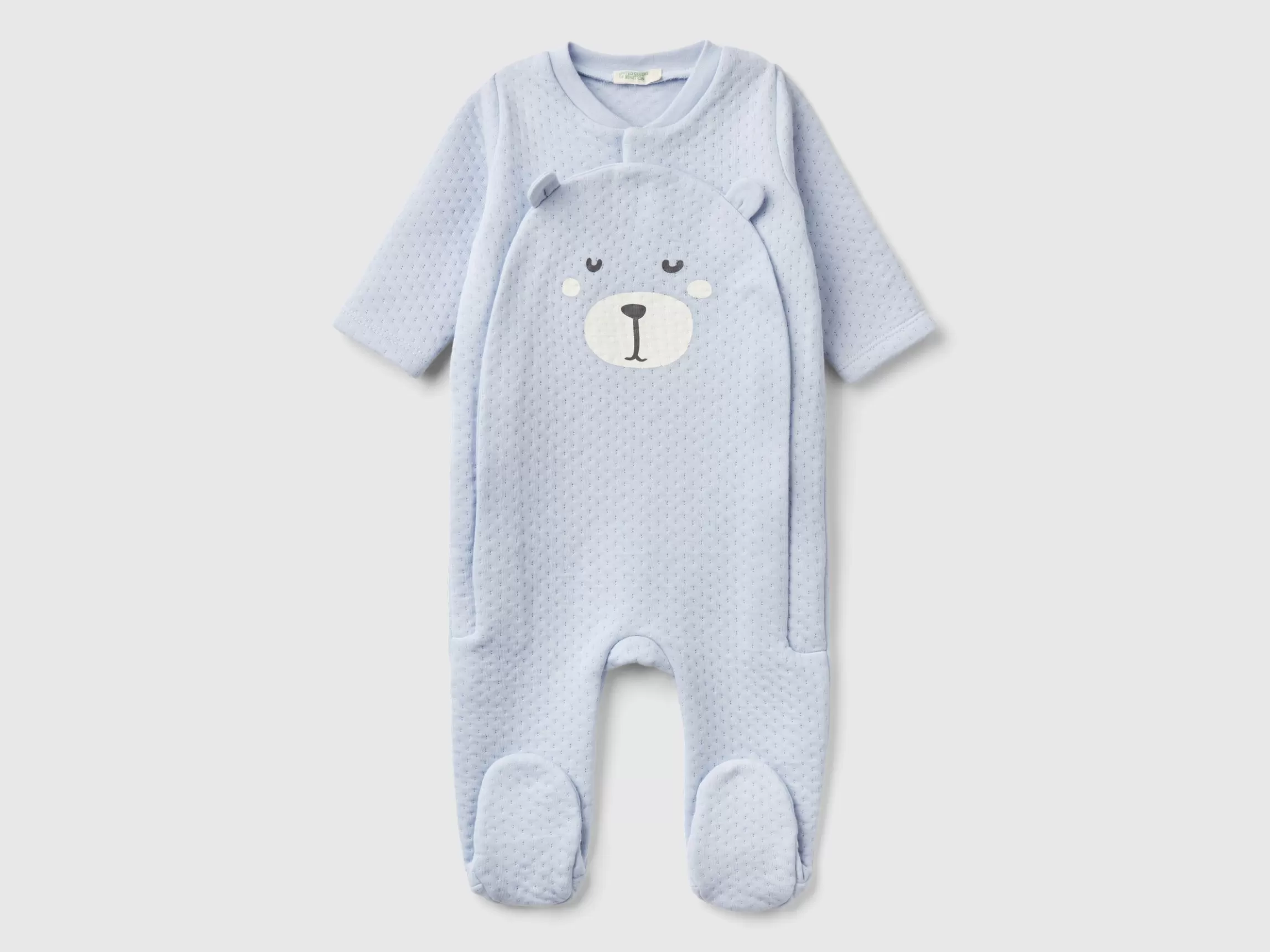 United Colors of Benetton Teddy bear onesie with quilted look