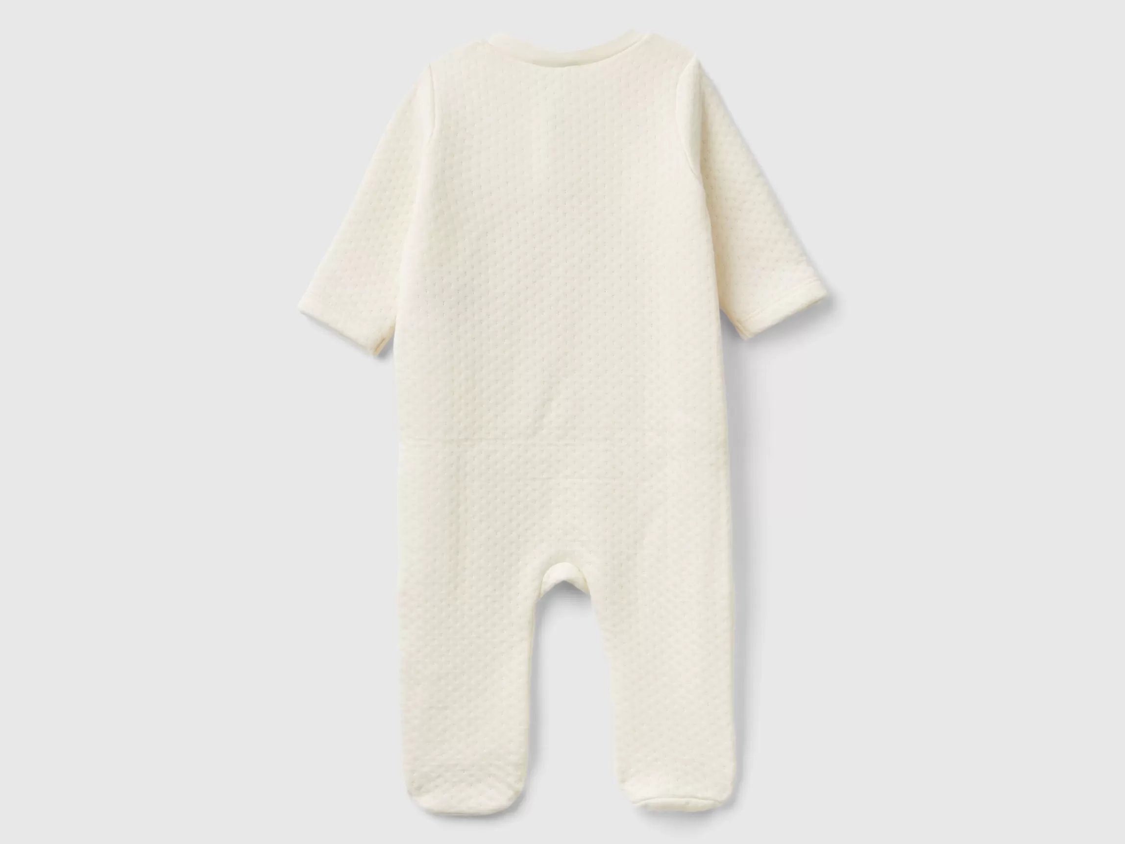 United Colors of Benetton Teddy bear onesie with quilted look