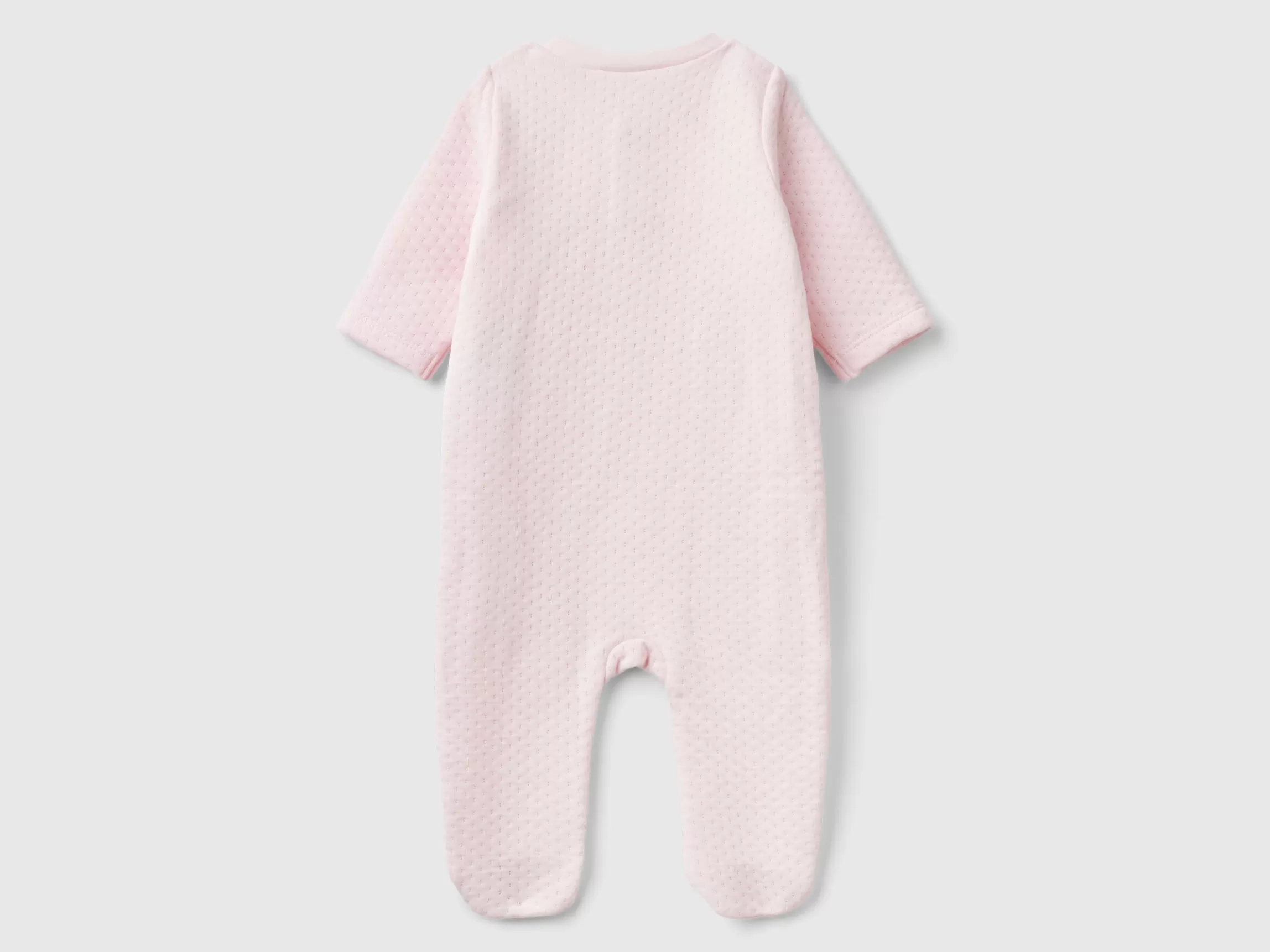 United Colors of Benetton Teddy bear onesie with quilted look