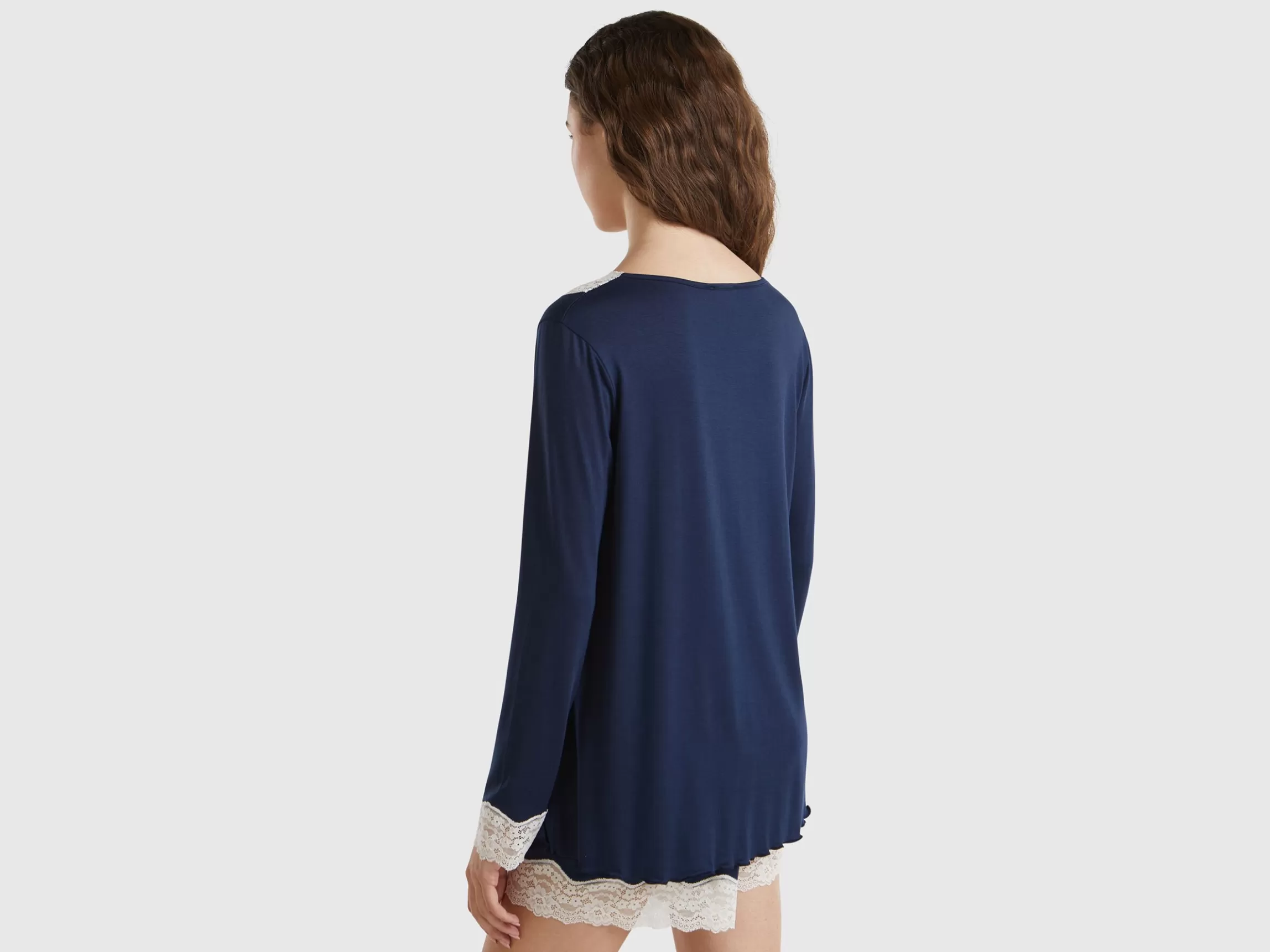 United Colors of Benetton Top with lace detail