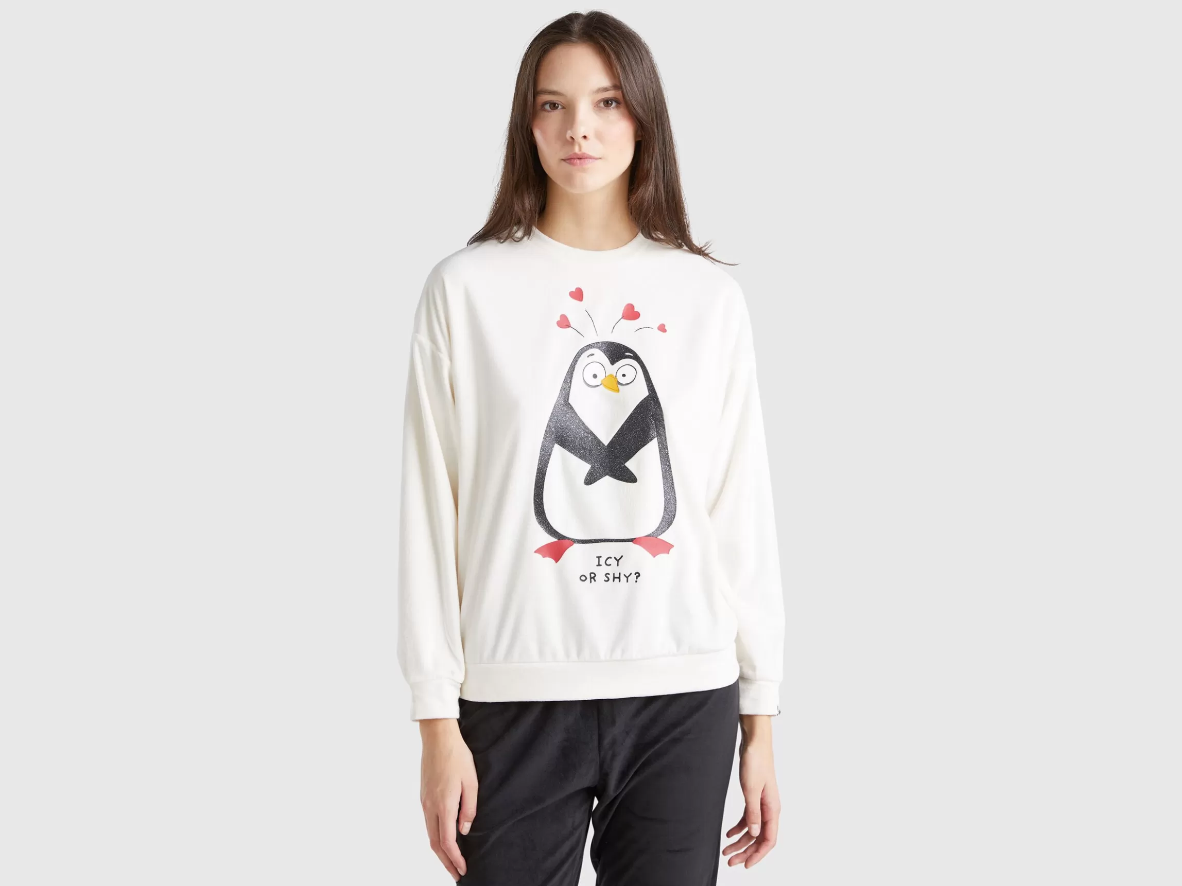 United Colors of Benetton Top with penguin print