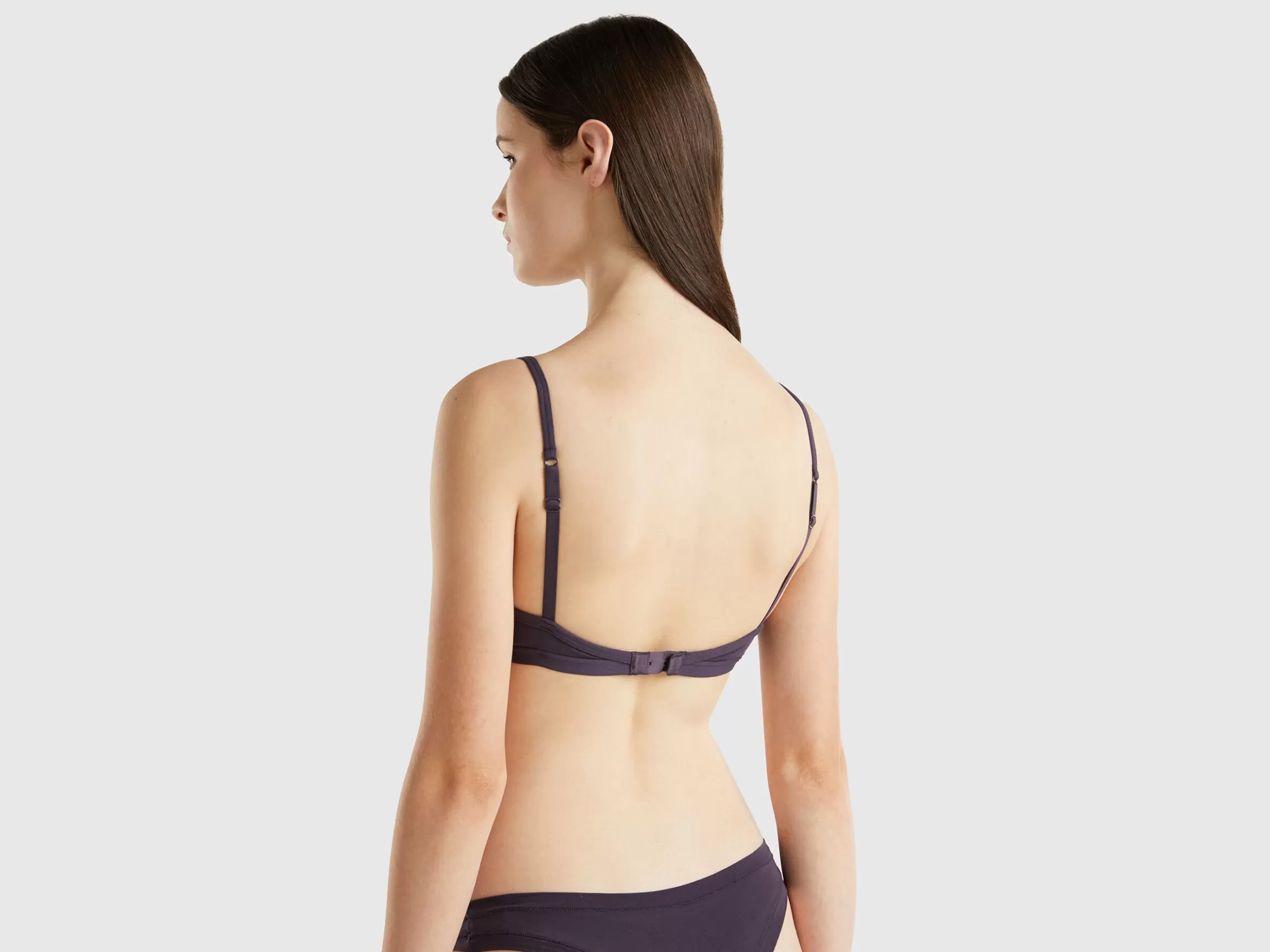 United Colors of Benetton Triangle bra in stretch organic cotton