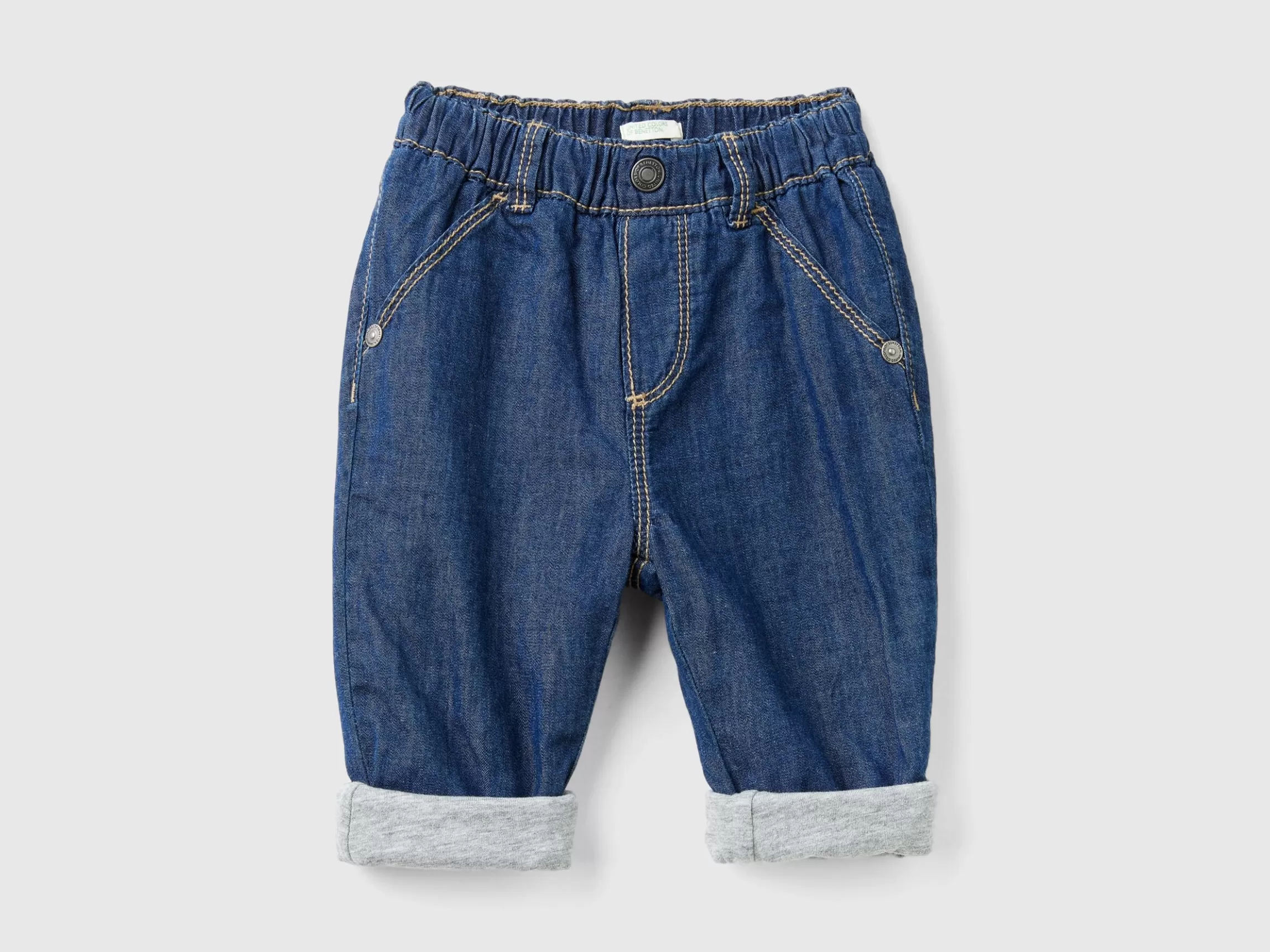 United Colors of Benetton Trousers in chambray