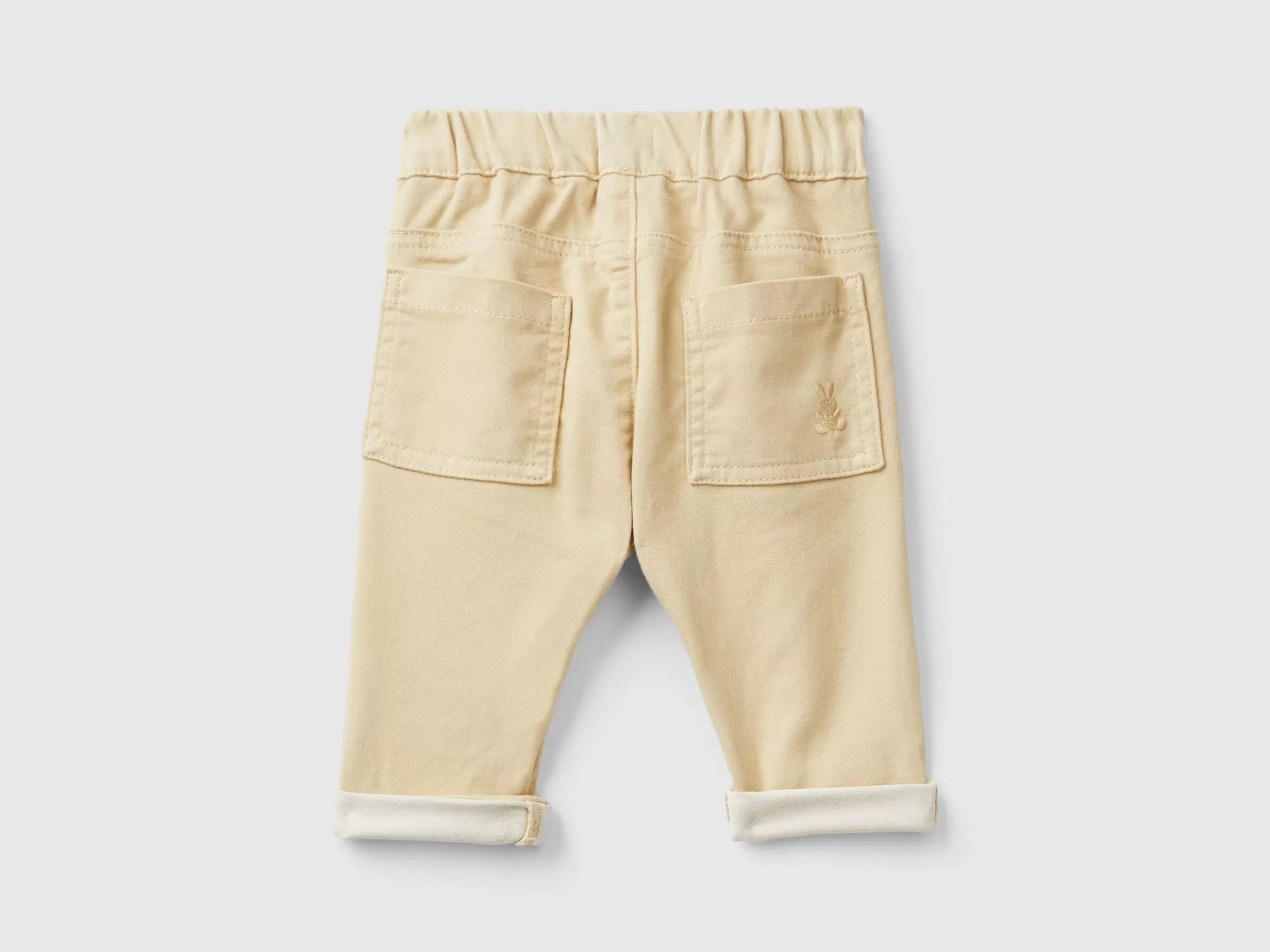 United Colors of Benetton Trousers in stretch cotton blend