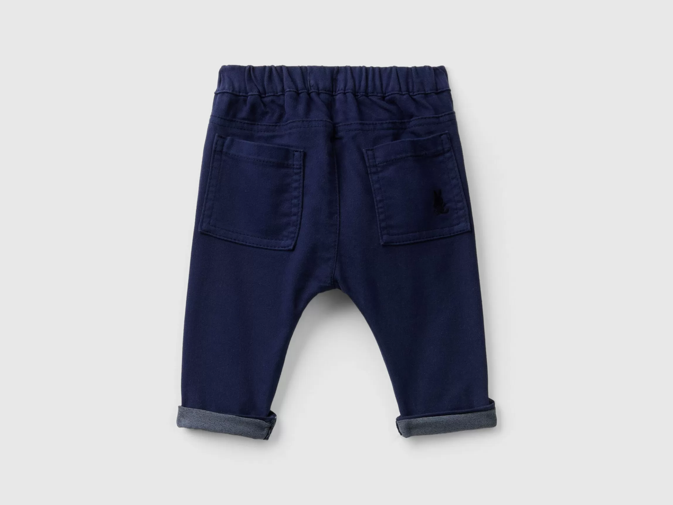 United Colors of Benetton Trousers in stretch cotton blend