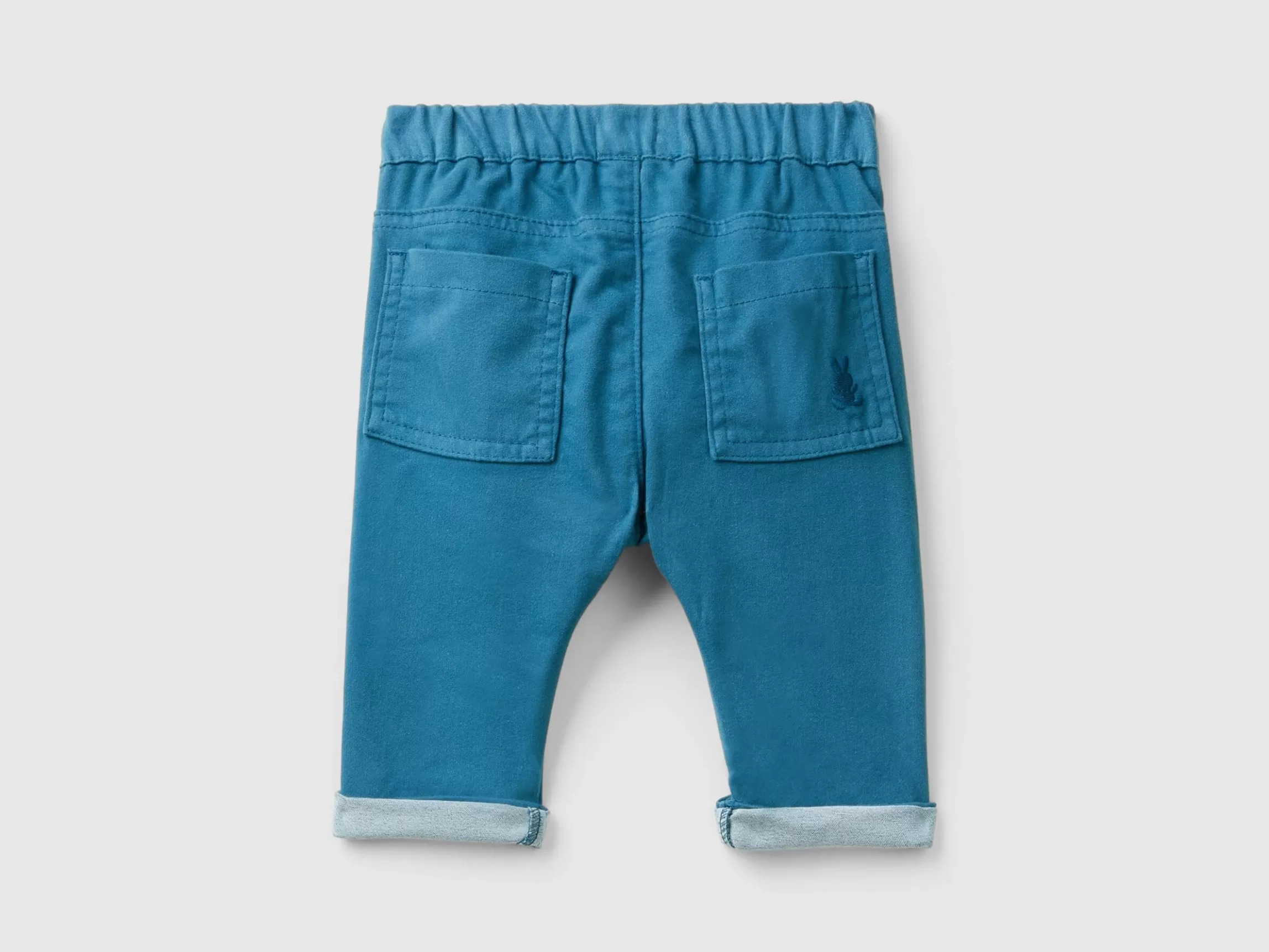 United Colors of Benetton Trousers in stretch cotton blend