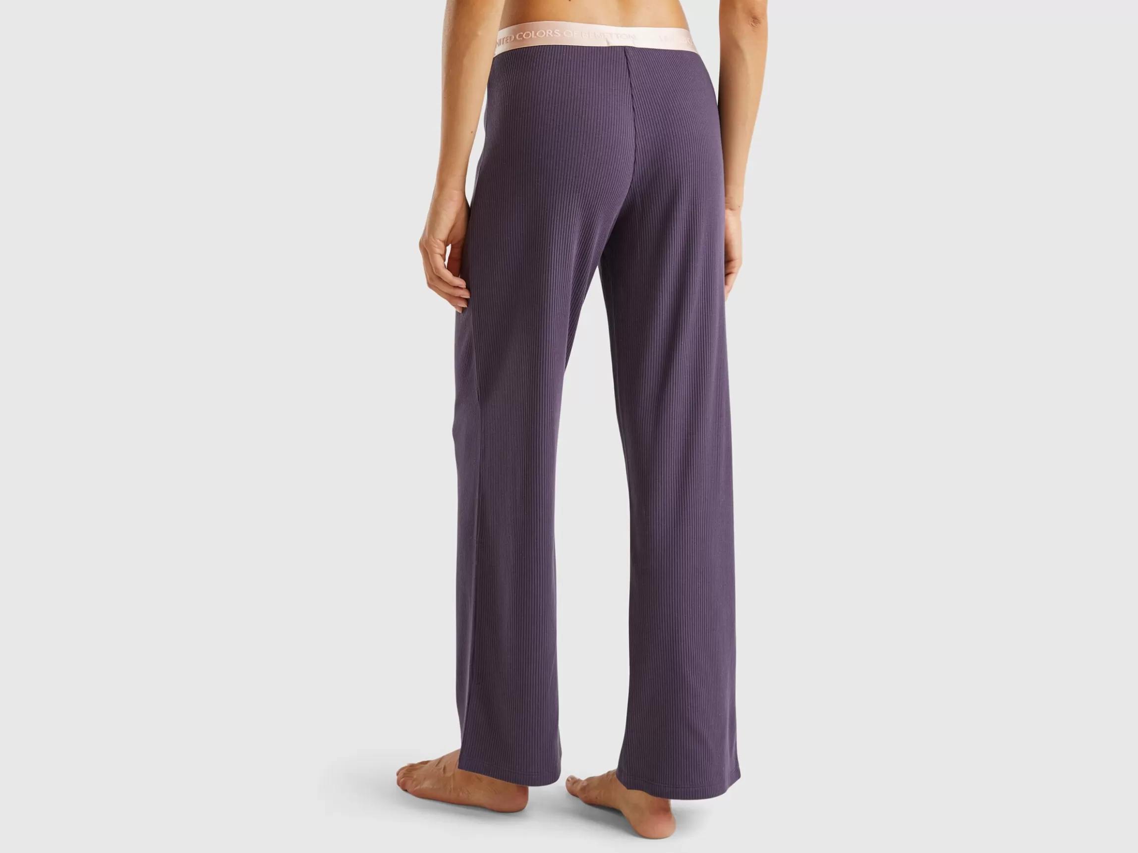United Colors of Benetton Trousers in stretch cotton blend