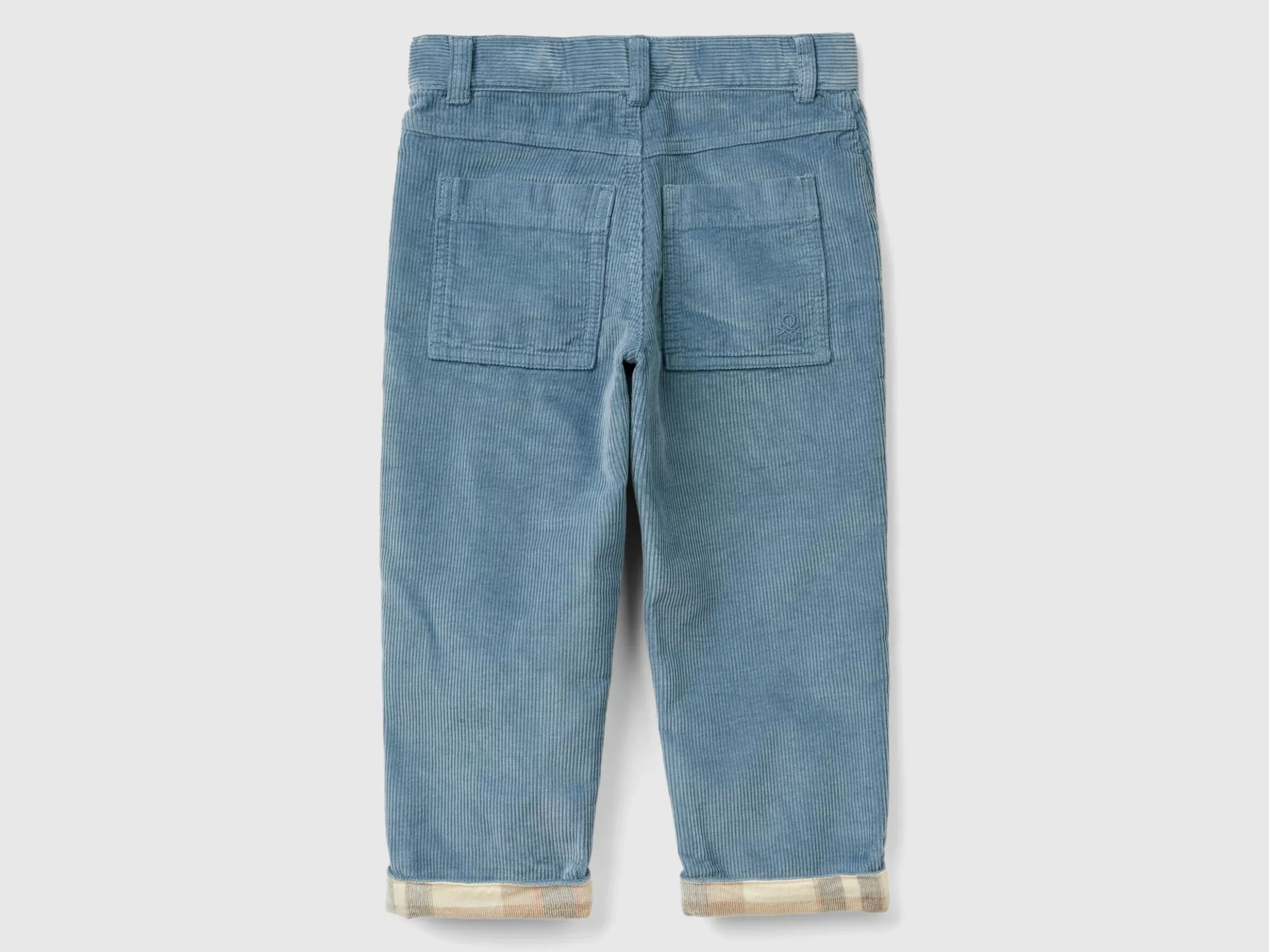 United Colors of Benetton Trousers in velvet with cuff