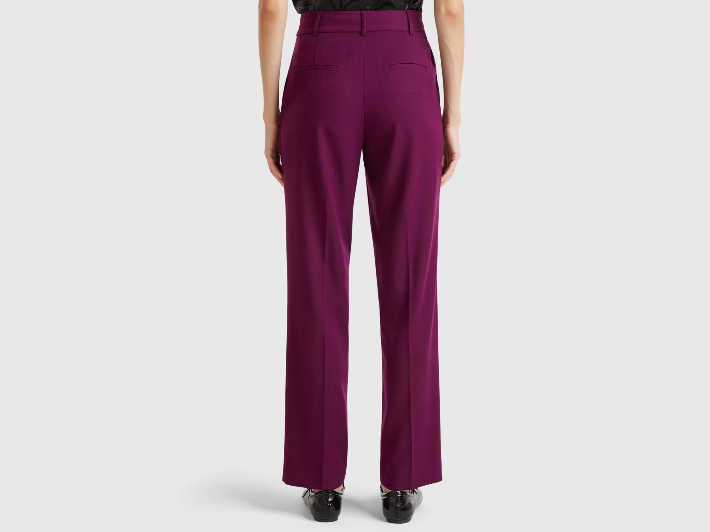 United Colors of Benetton Trousers in wool and viscose blend