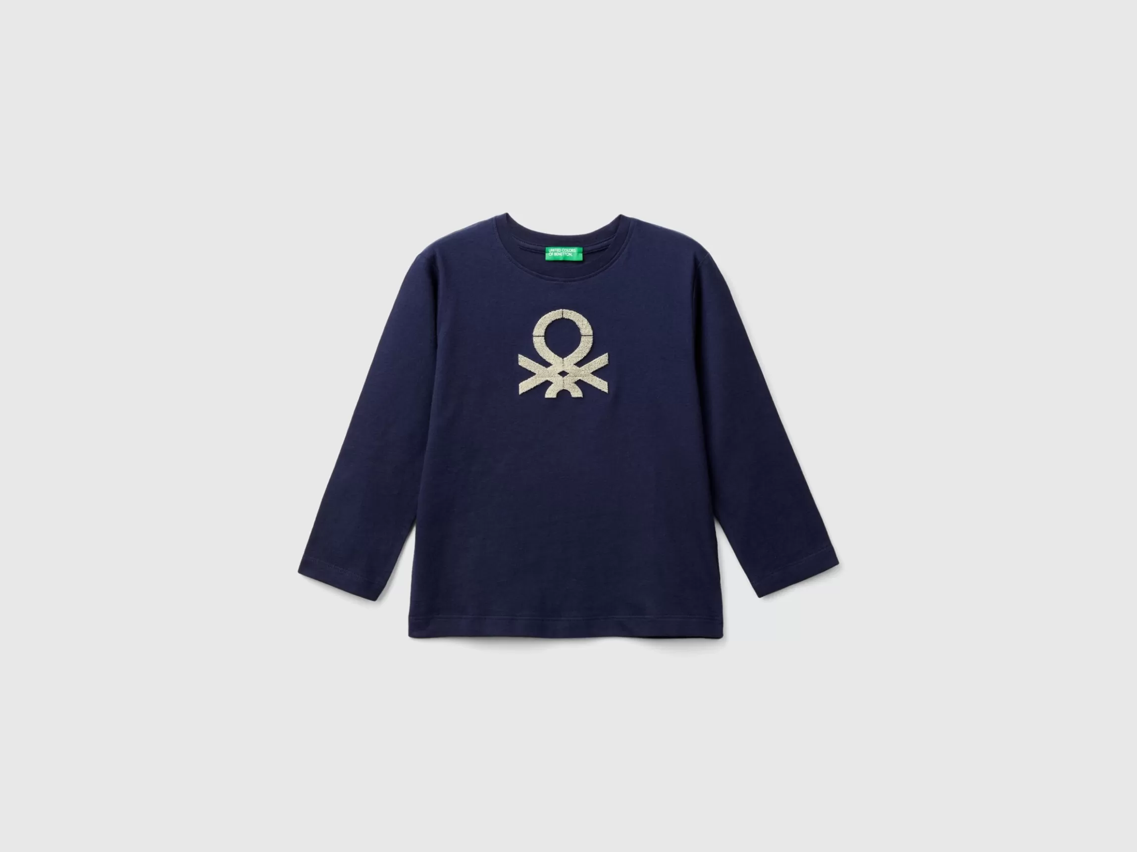 United Colors of Benetton T-shirt in organic cotton with embroidered logo