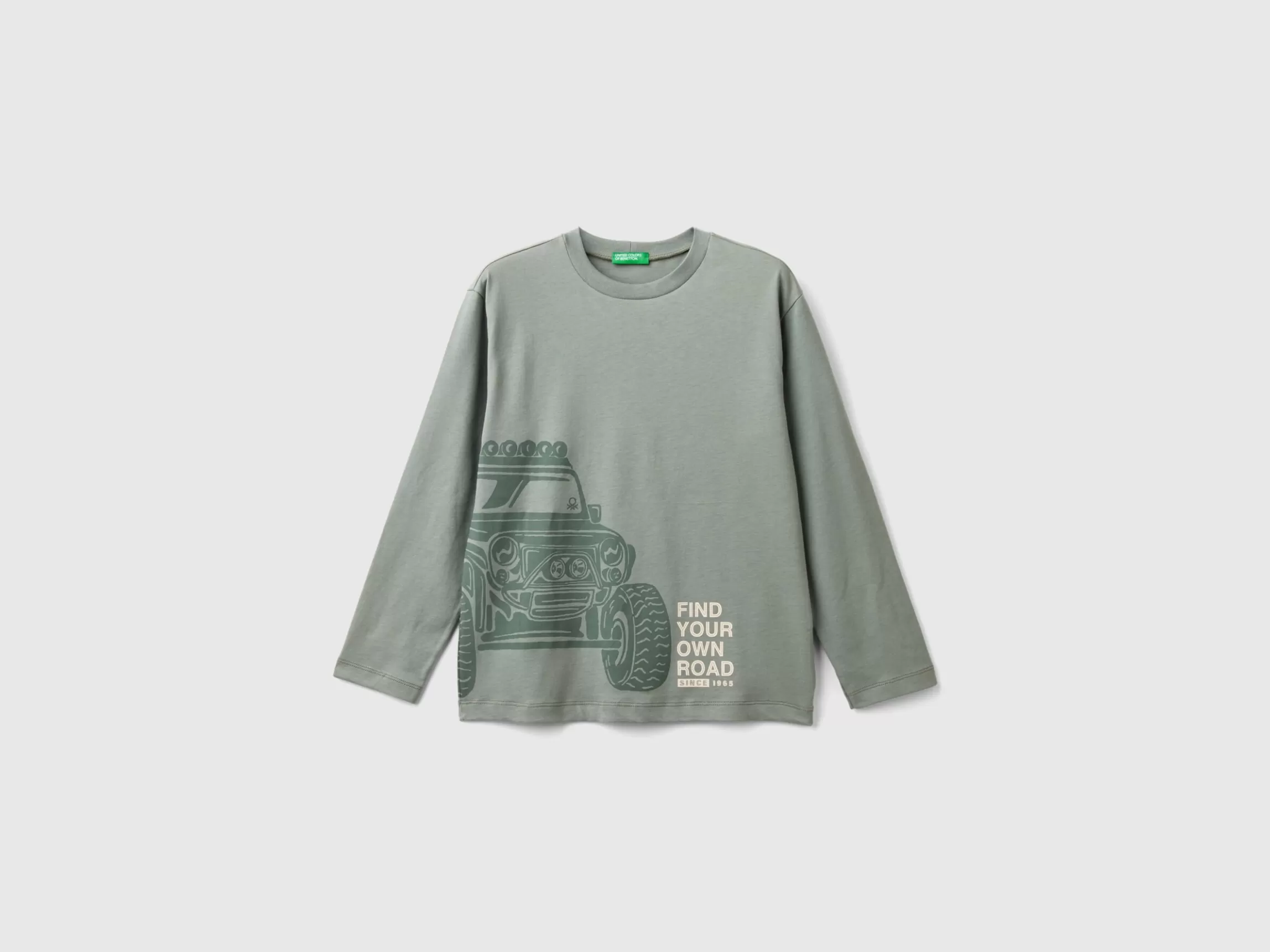 United Colors of Benetton T-shirt in warm cotton with front and back print
