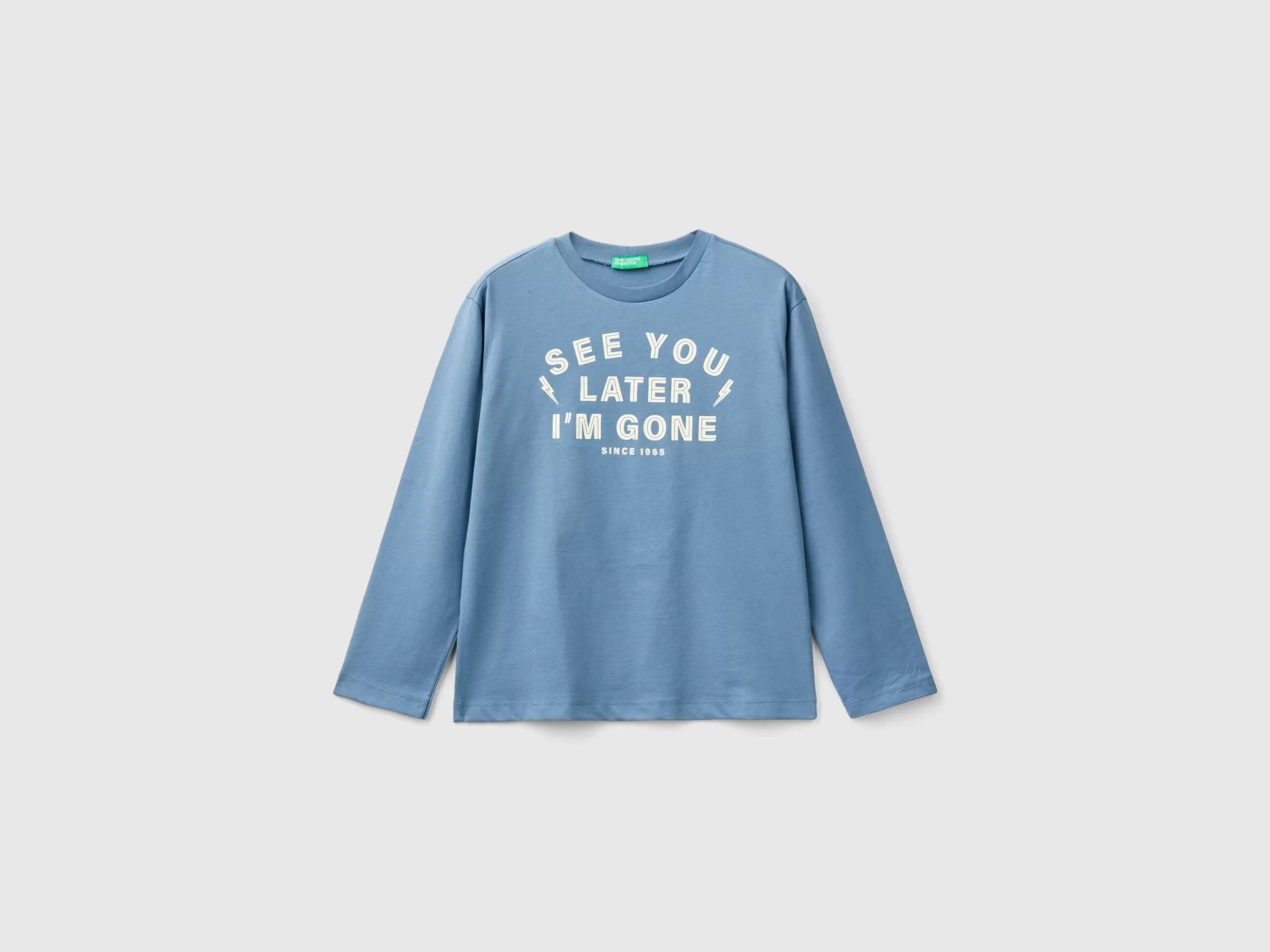 United Colors of Benetton T-shirt in warm cotton with front and back print