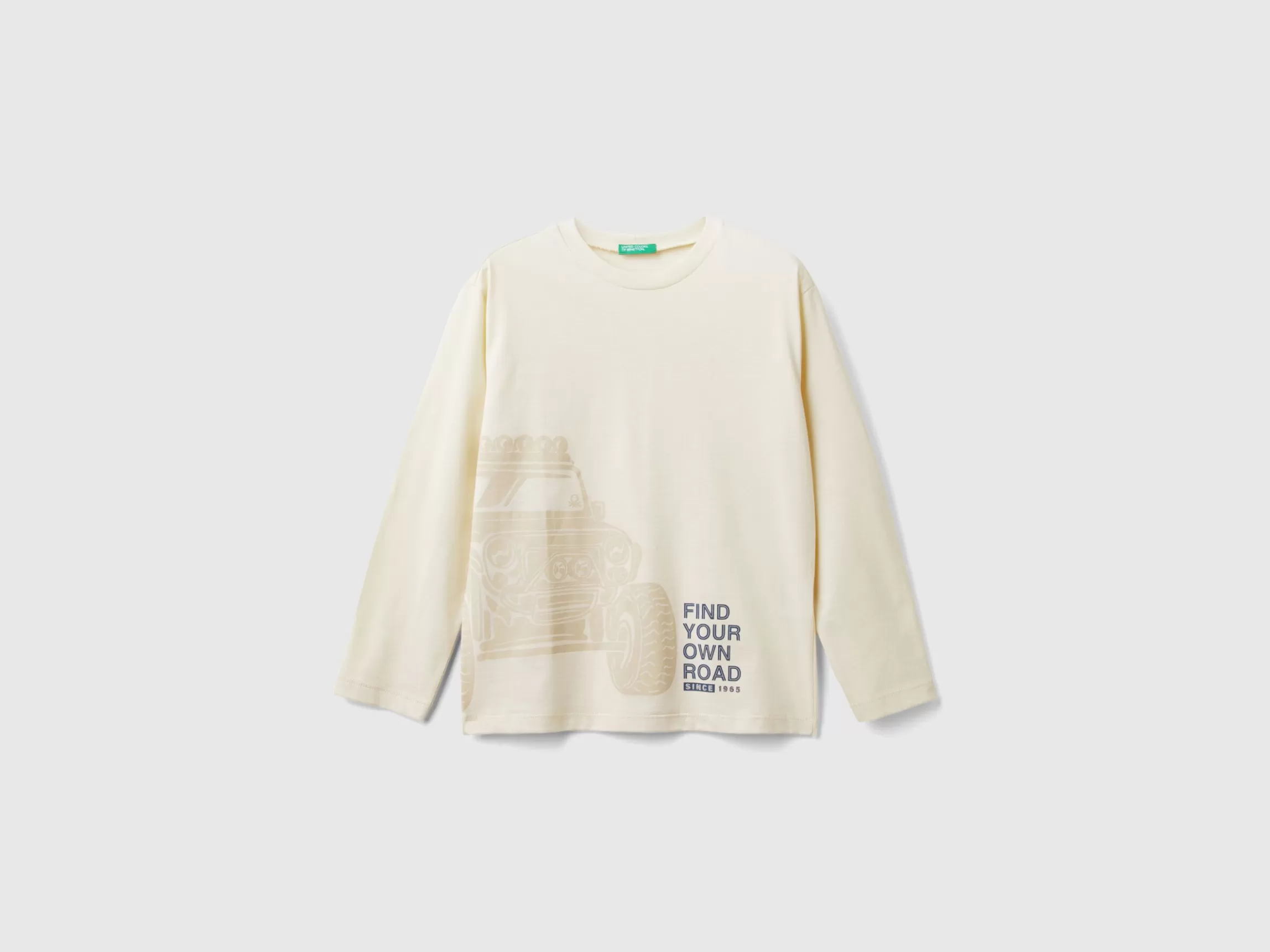 United Colors of Benetton T-shirt in warm cotton with front and back print