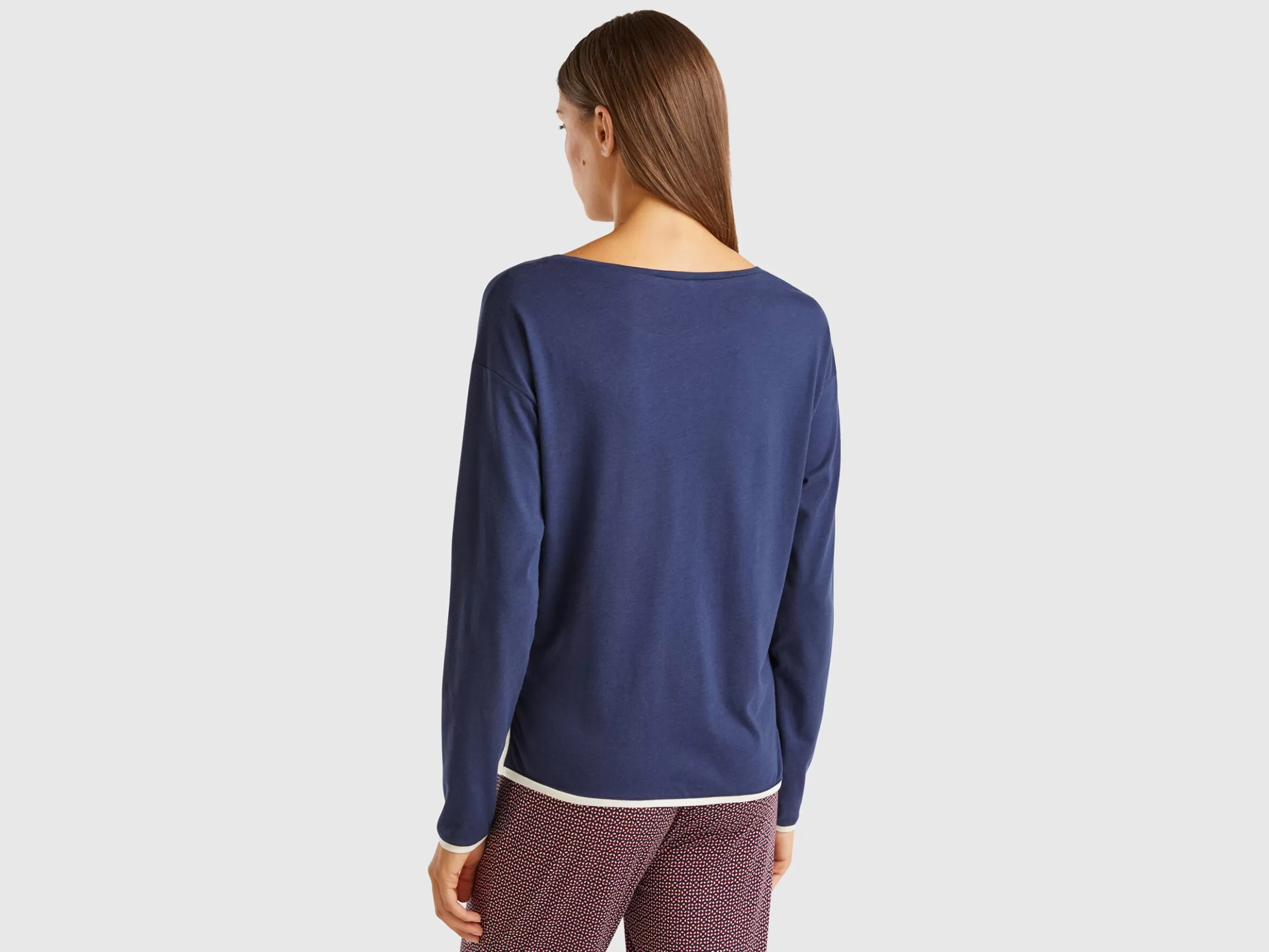 United Colors of Benetton T-shirt with embroidery in viscose blend