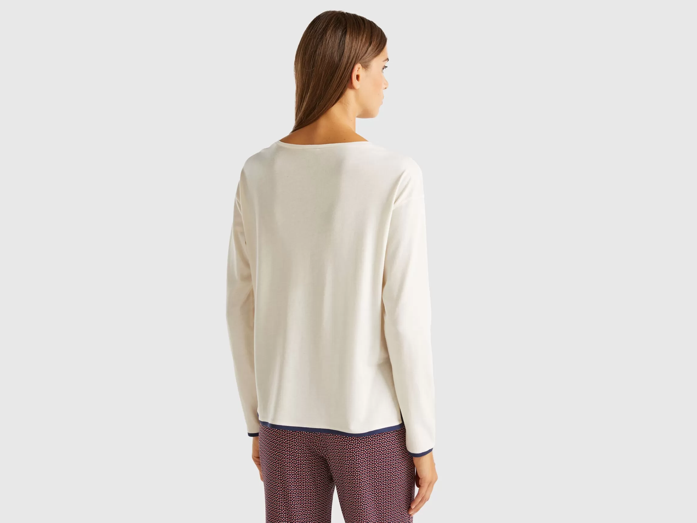 United Colors of Benetton T-shirt with embroidery in viscose blend