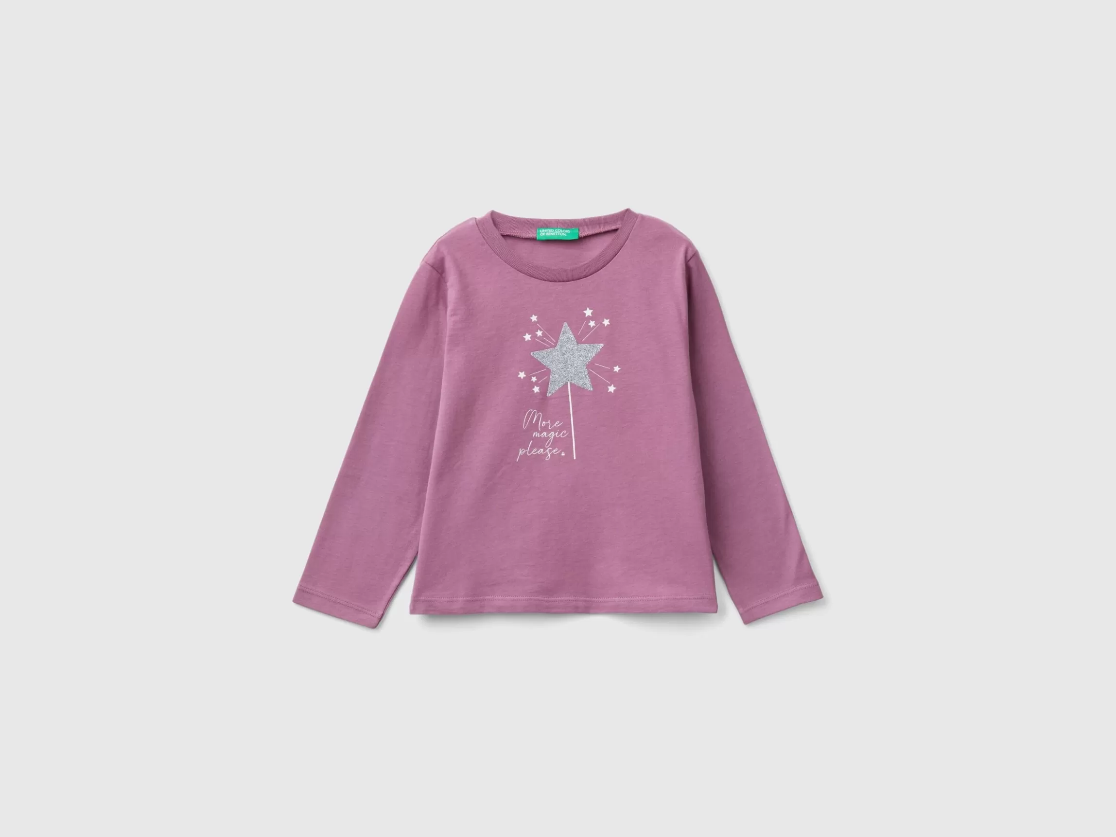 United Colors of Benetton T-shirt with glittery print