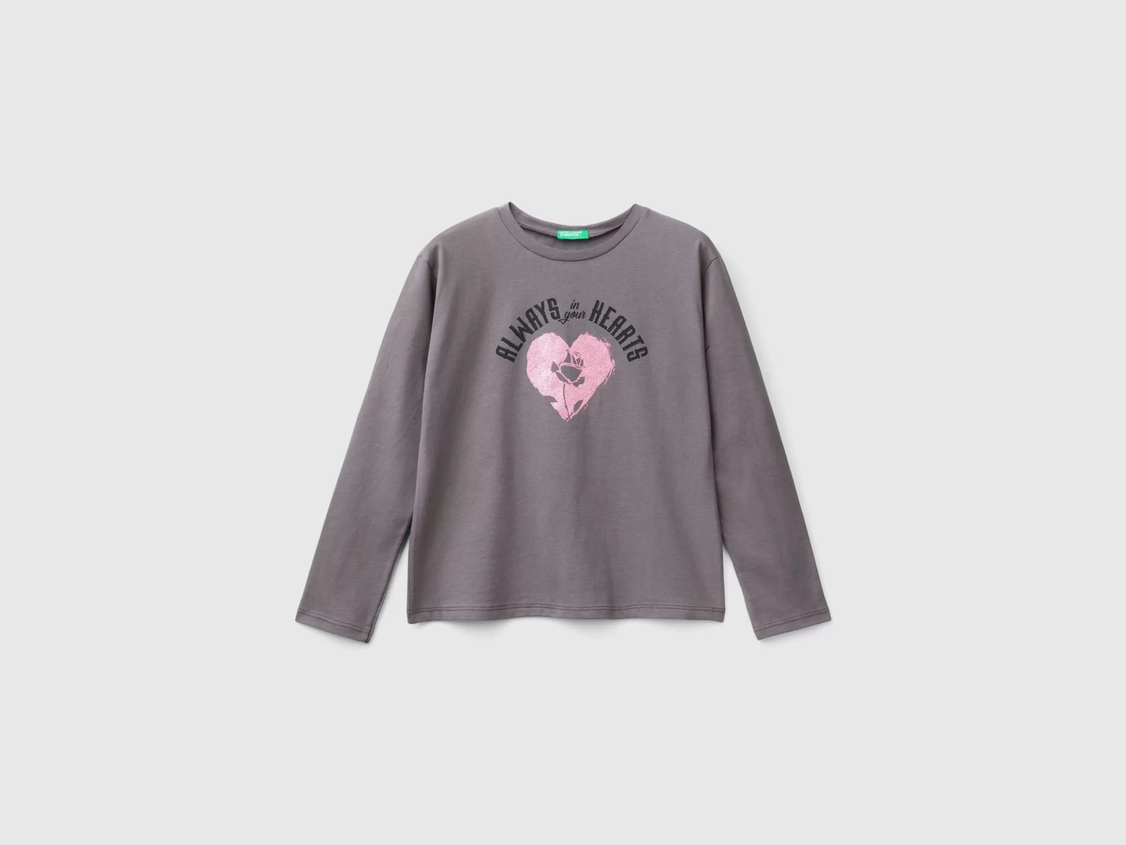 United Colors of Benetton T-shirt with glittery print