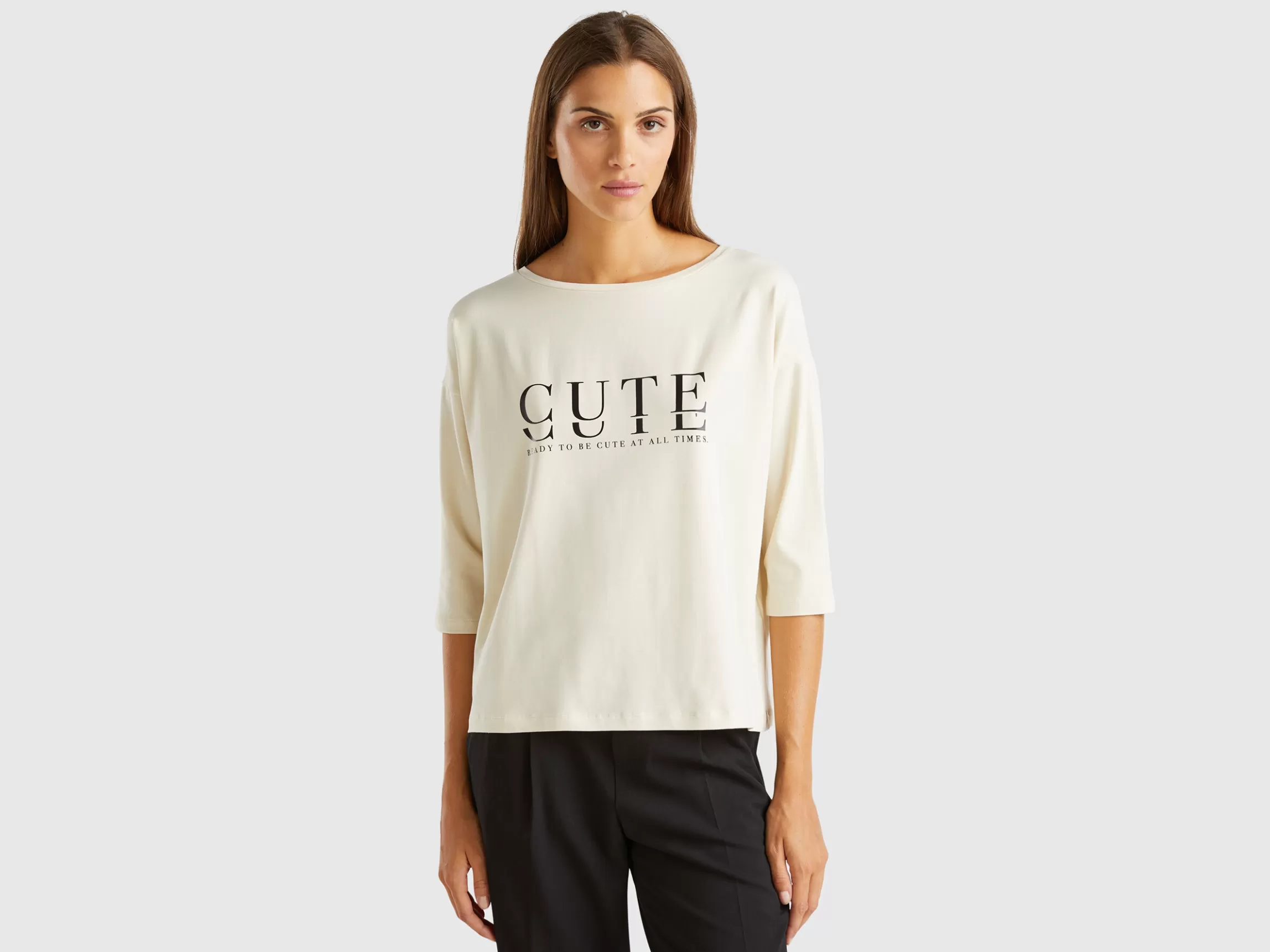 United Colors of Benetton T-shirt with glossy print