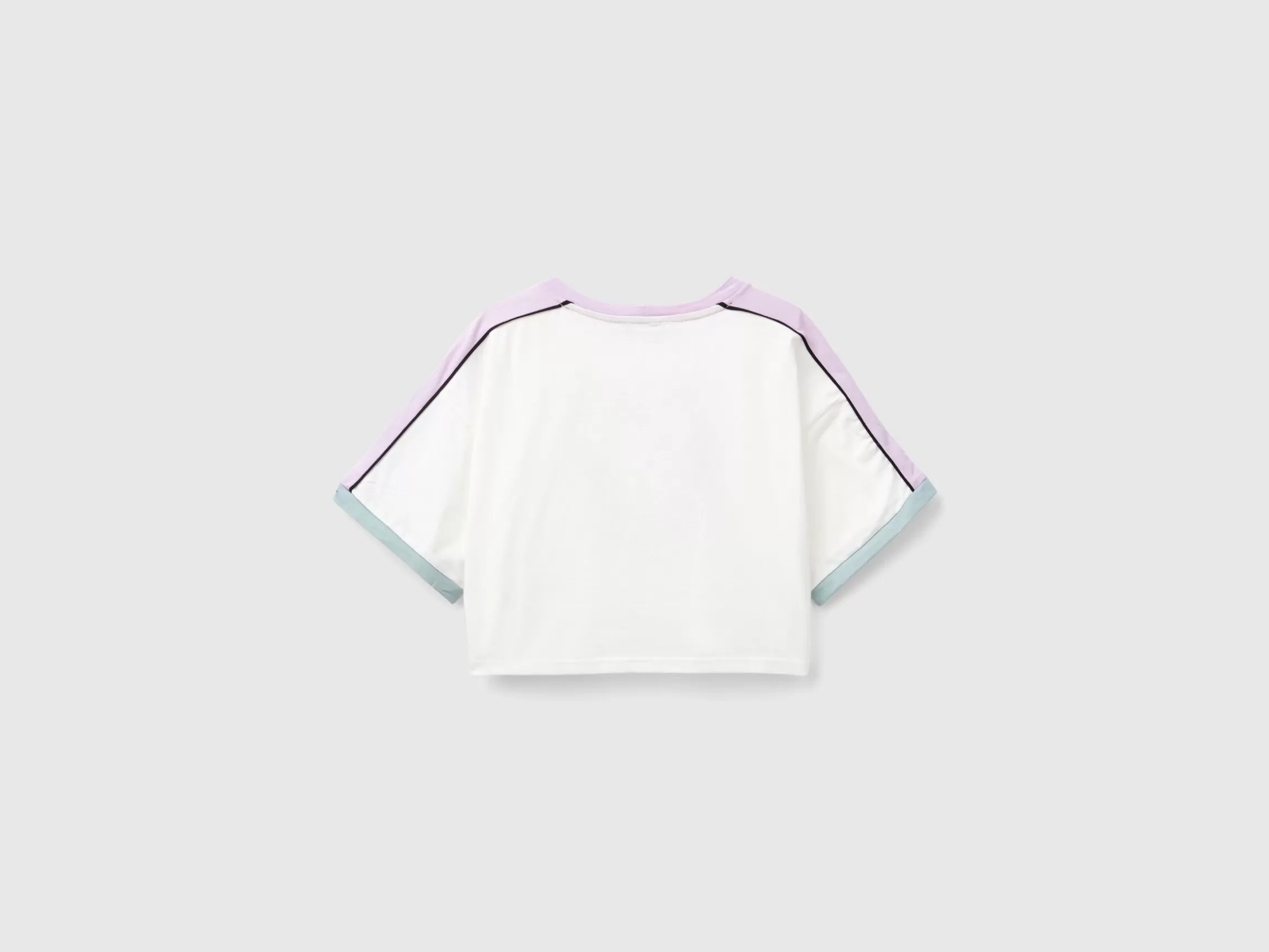 United Colors of Benetton T-shirt with graffiti print and rhinestone