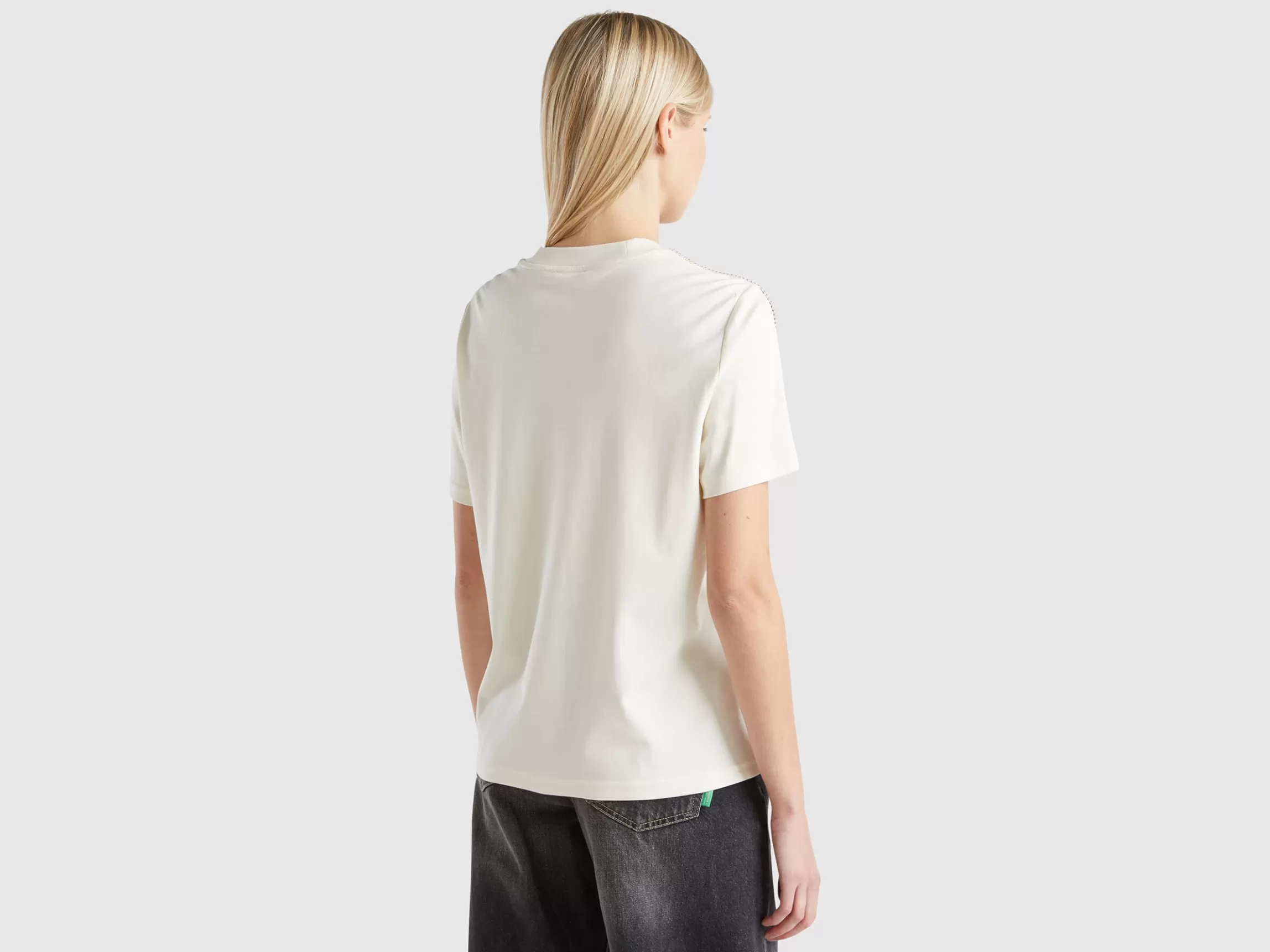 United Colors of Benetton T-shirt with jewel effect applique