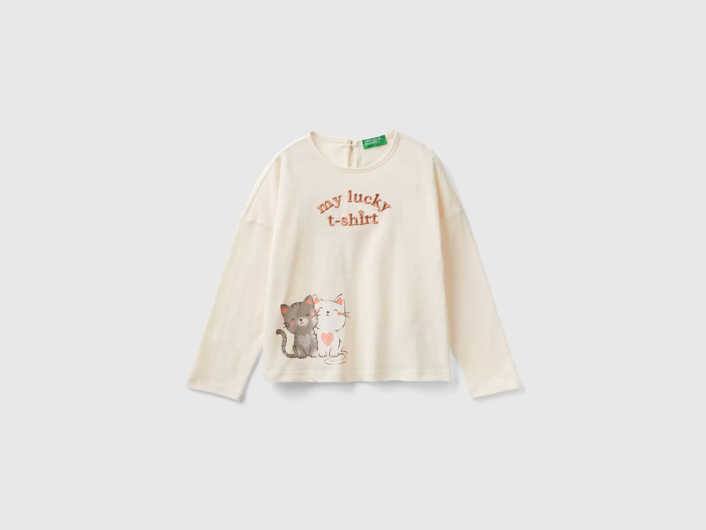 United Colors of Benetton T-shirt with kitten print