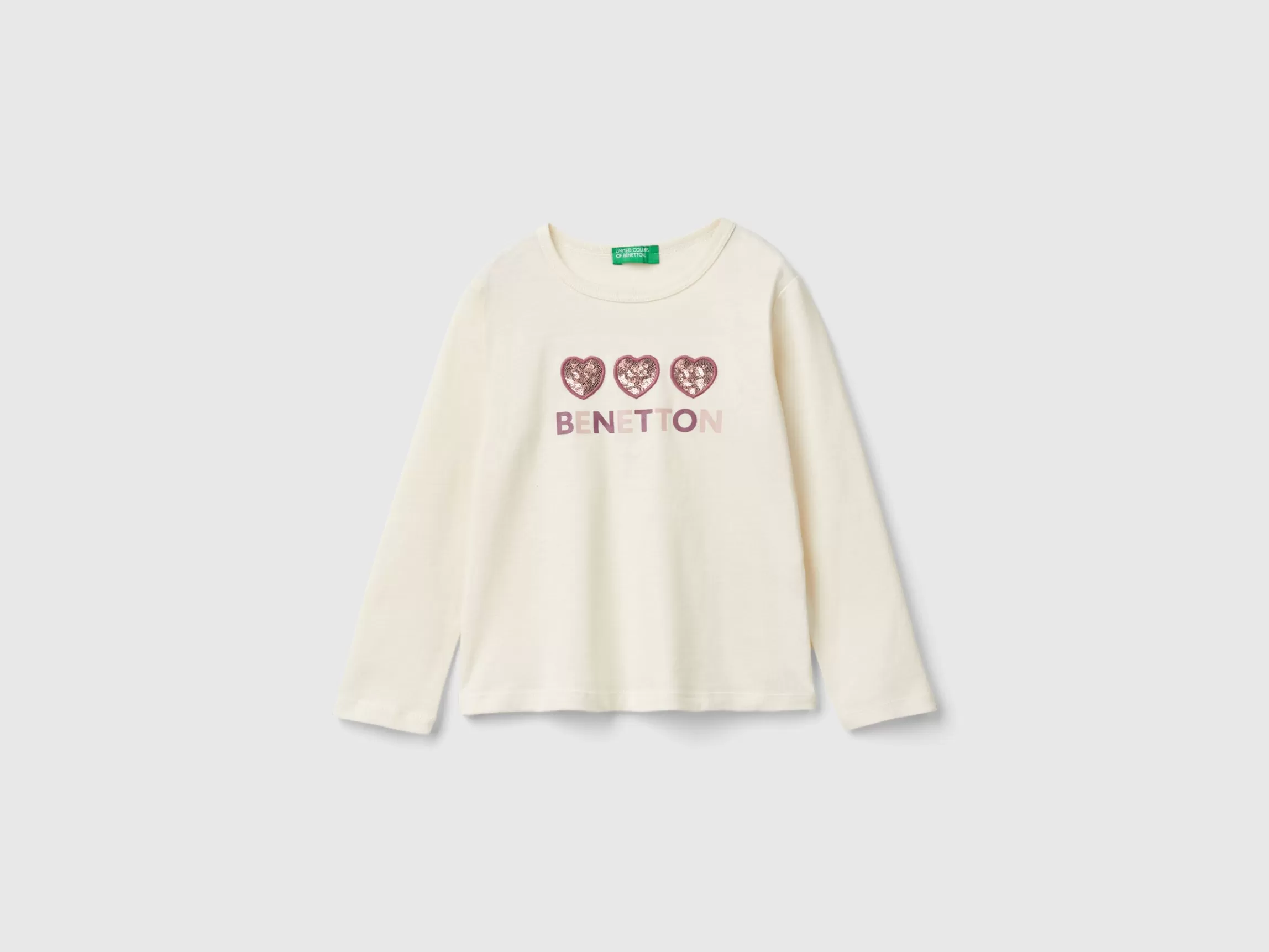 United Colors of Benetton T-shirt with print and sequins