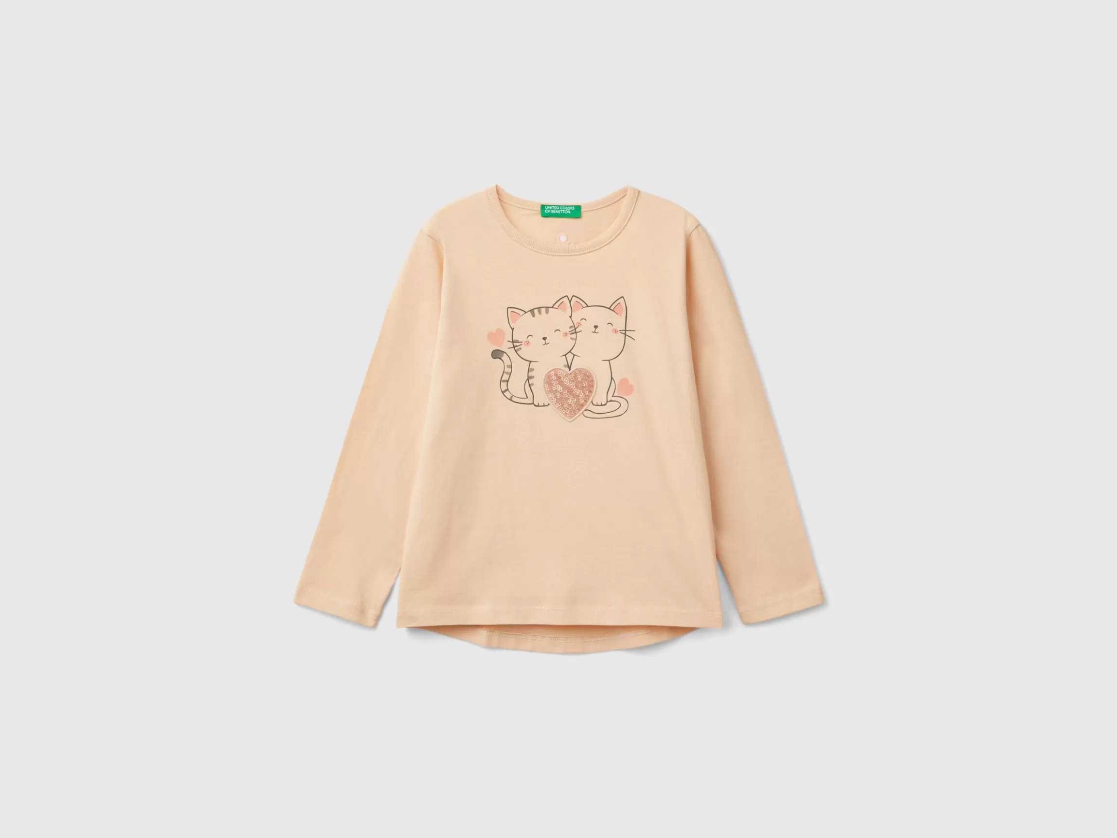 United Colors of Benetton T-shirt with print and sequins