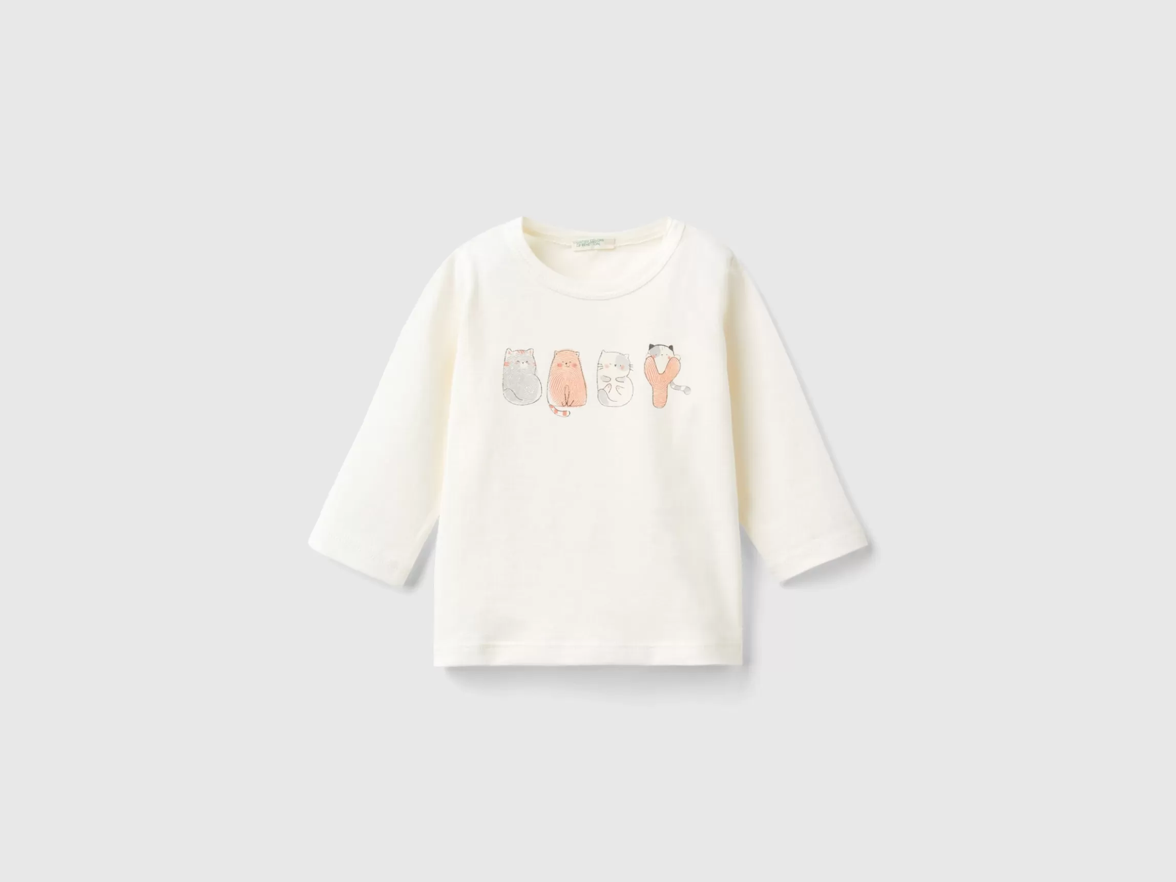 United Colors of Benetton T-shirt with print in warm organic cotton