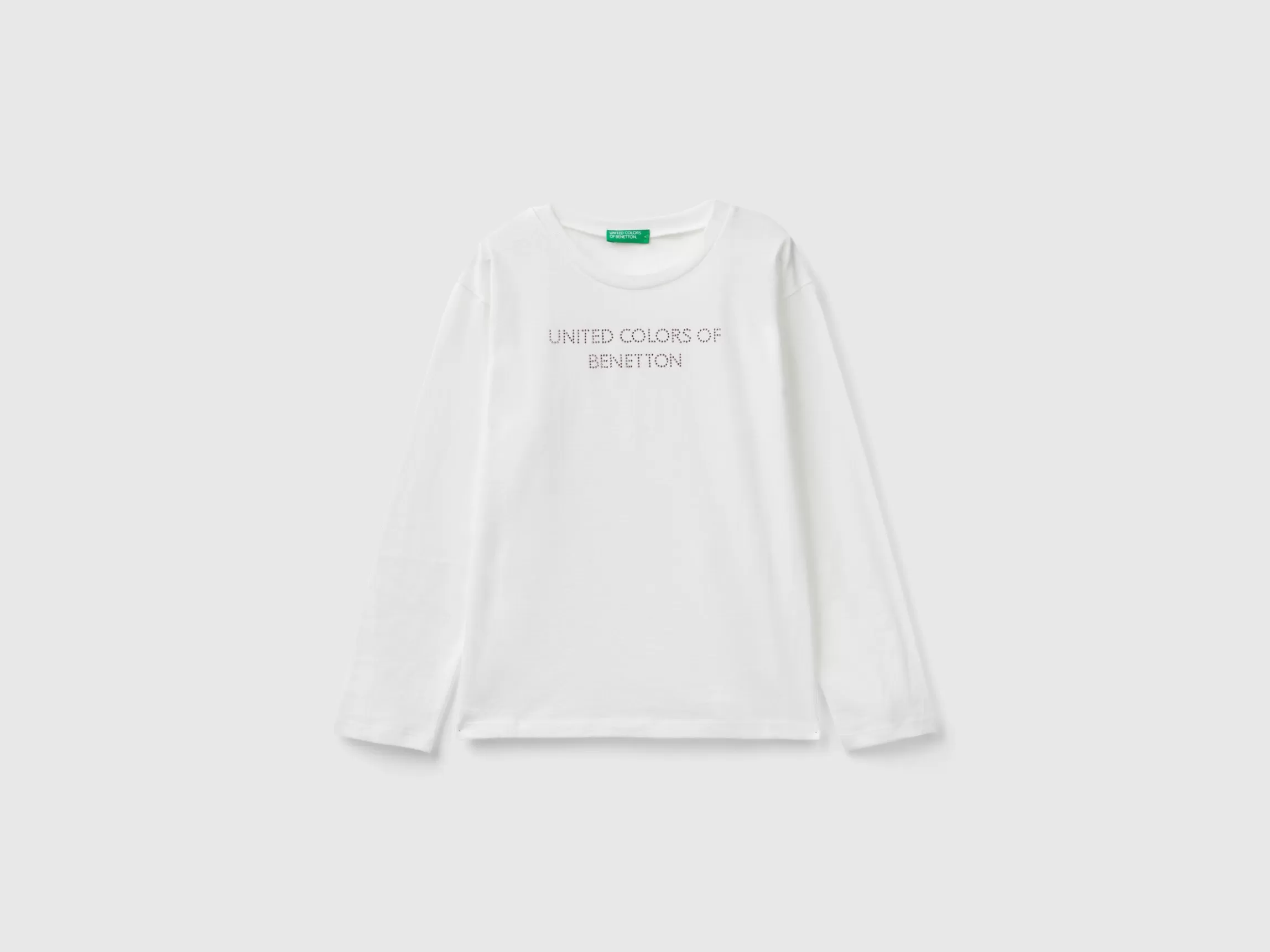 United Colors of Benetton T-shirt with rhinestone logo