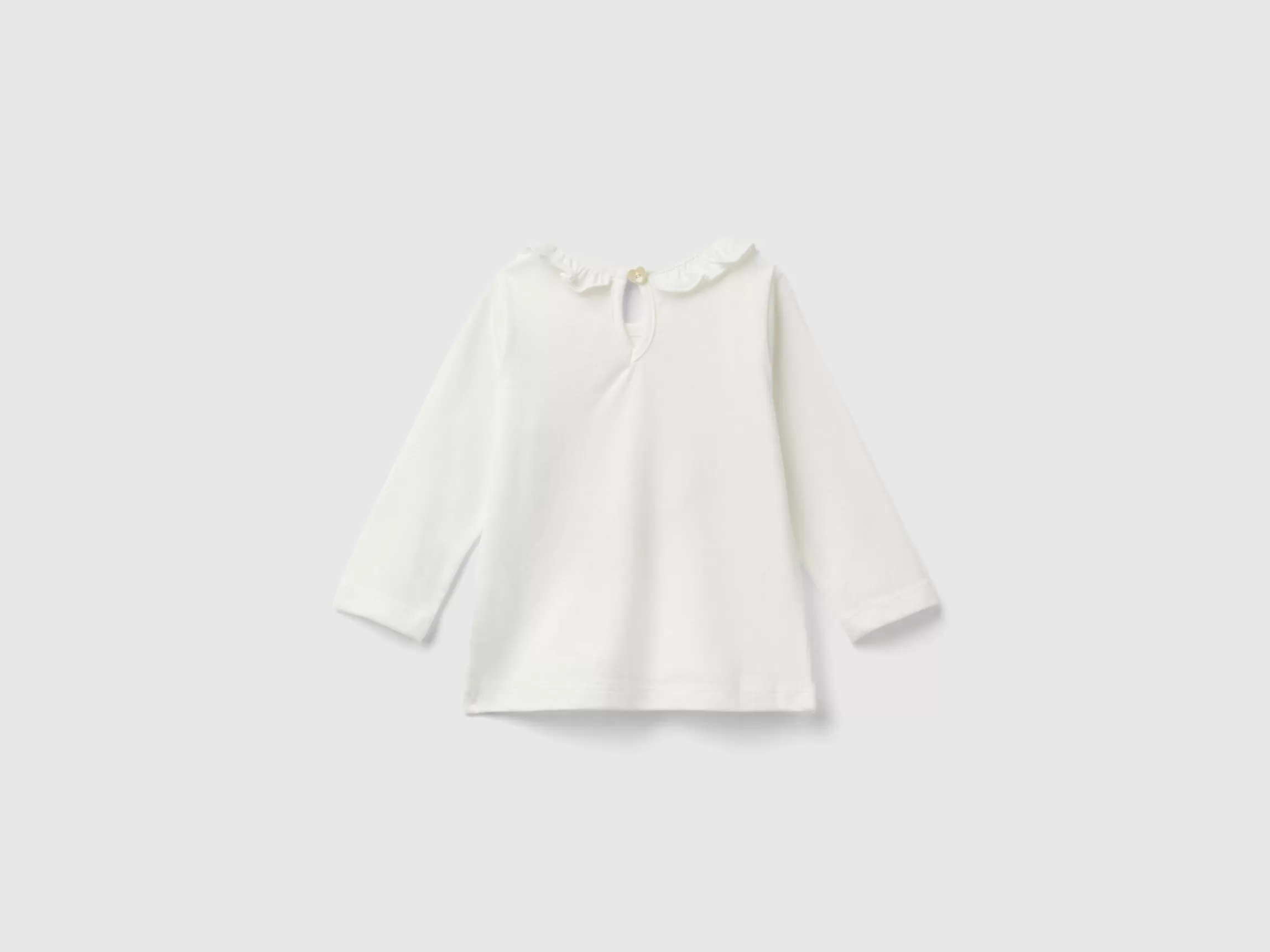 United Colors of Benetton T-shirt with rouched collar