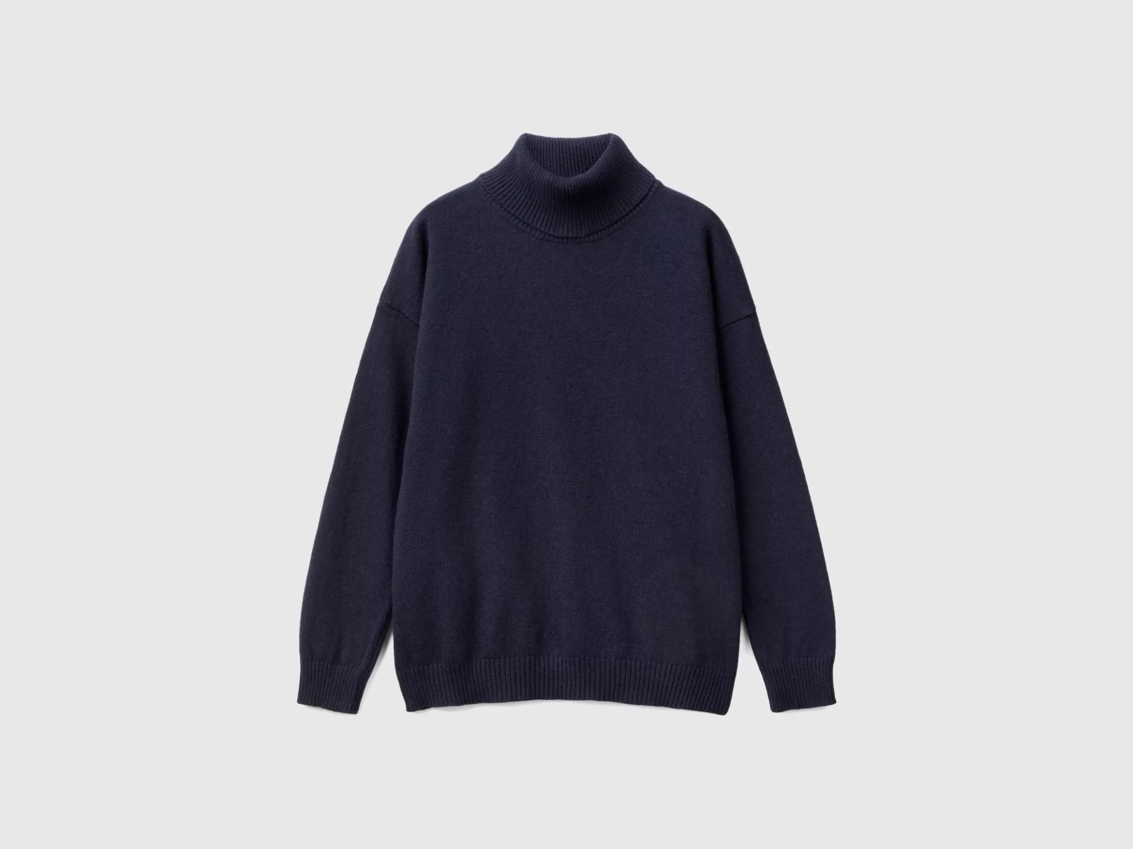 United Colors of Benetton Turtleneck sweater in cashmere and wool blend
