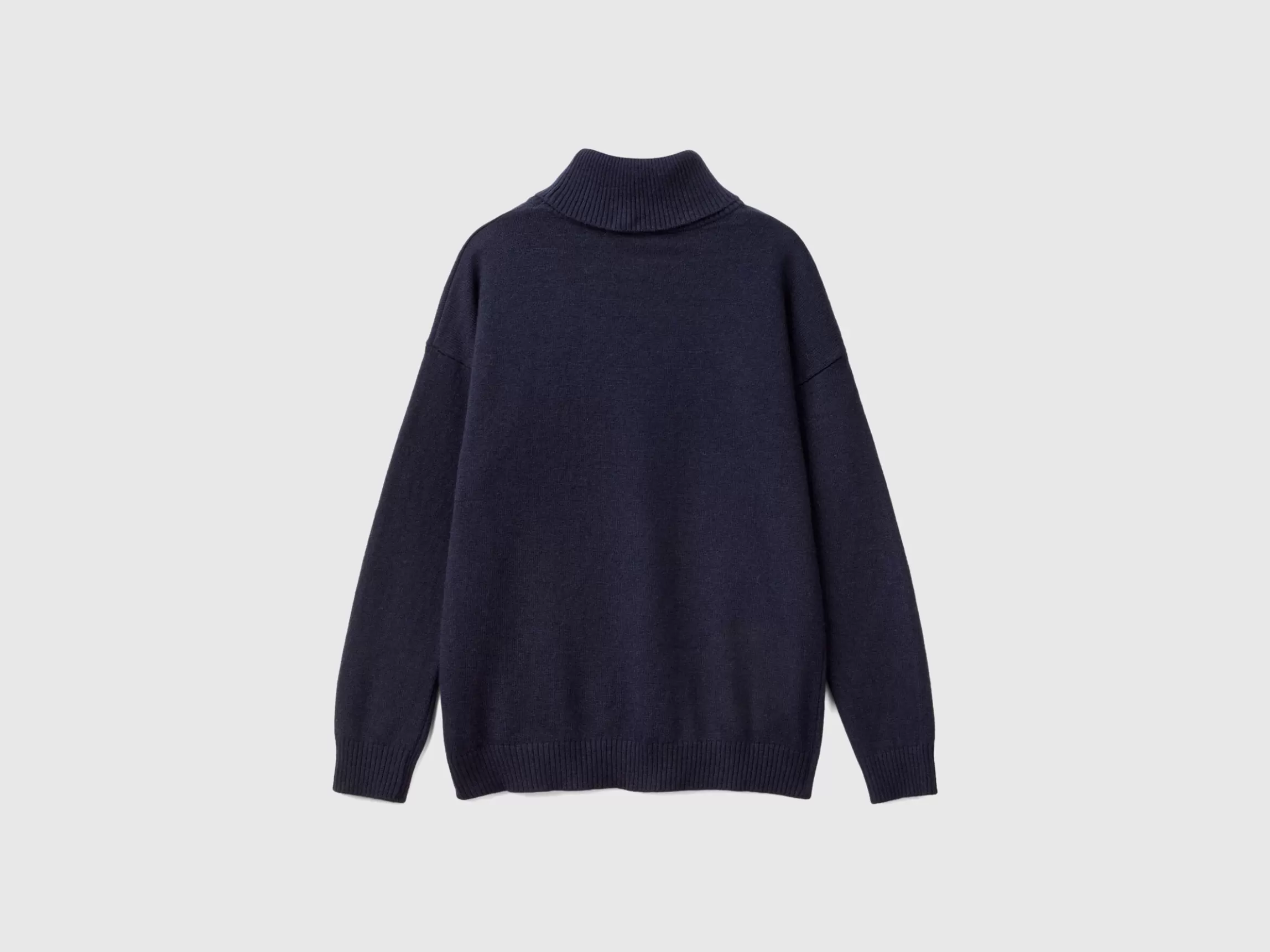United Colors of Benetton Turtleneck sweater in cashmere and wool blend