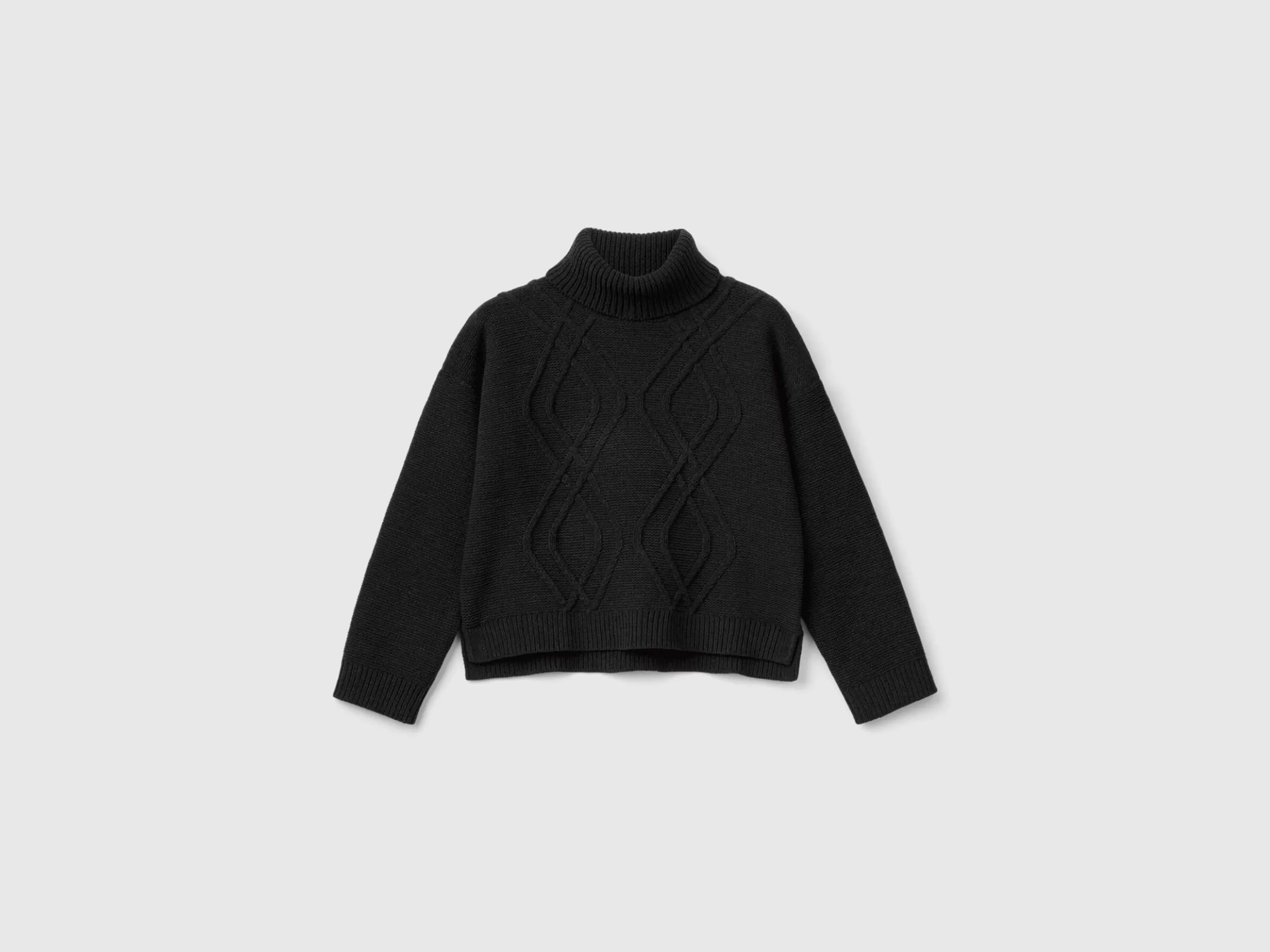 United Colors of Benetton Turtleneck sweater with diamonds