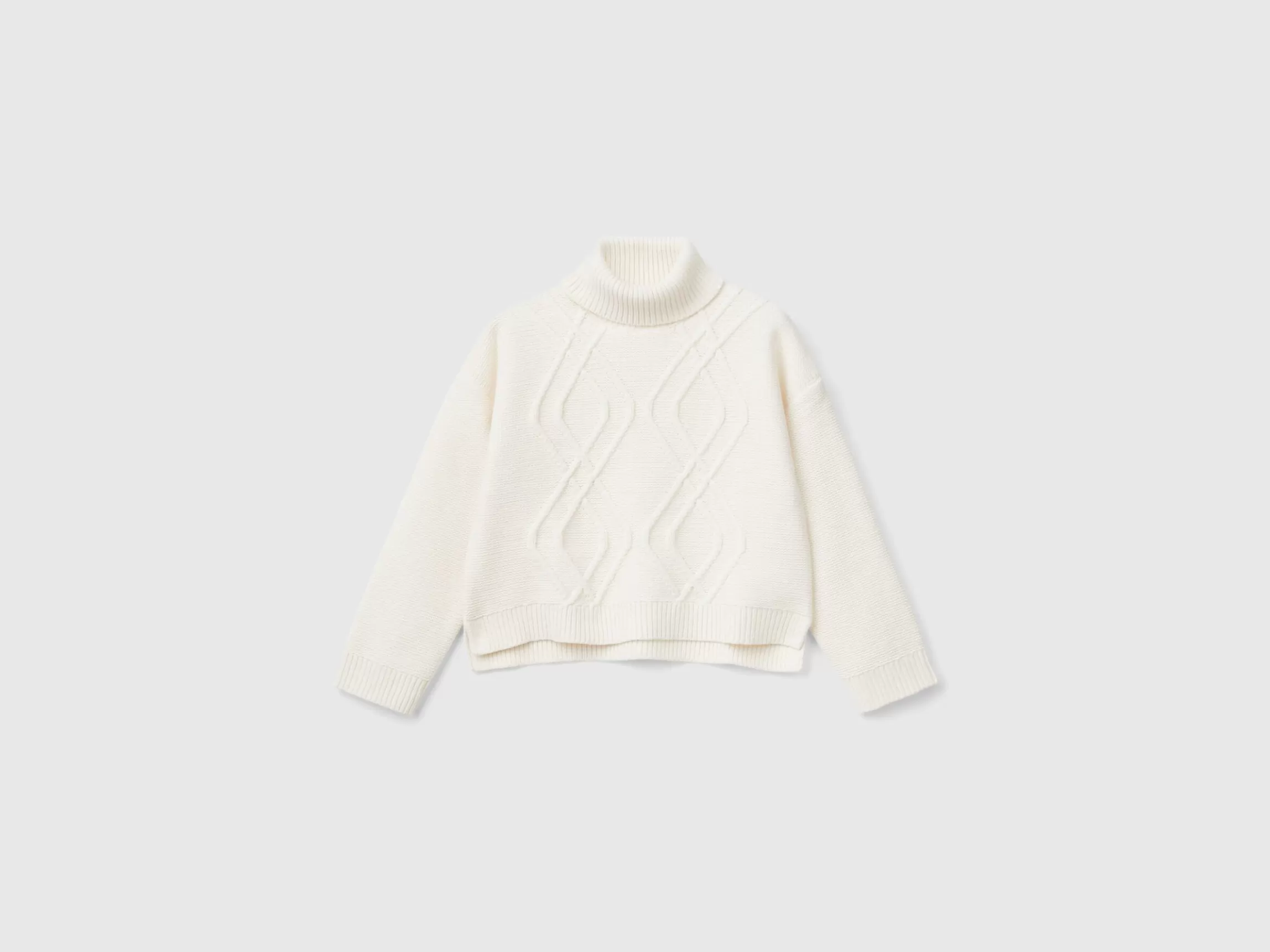 United Colors of Benetton Turtleneck sweater with diamonds
