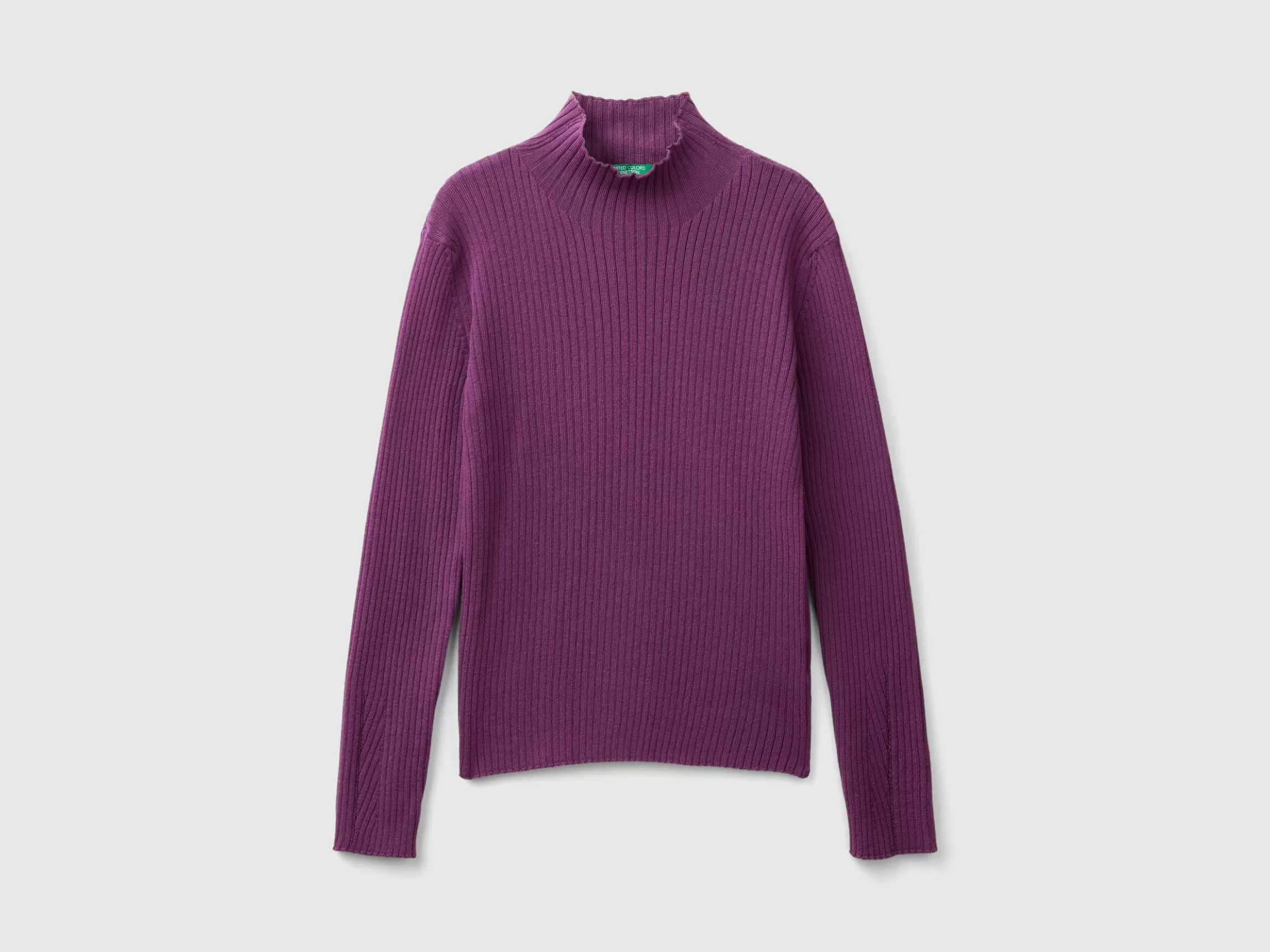United Colors of Benetton Turtleneck t-shirt in cotton blend