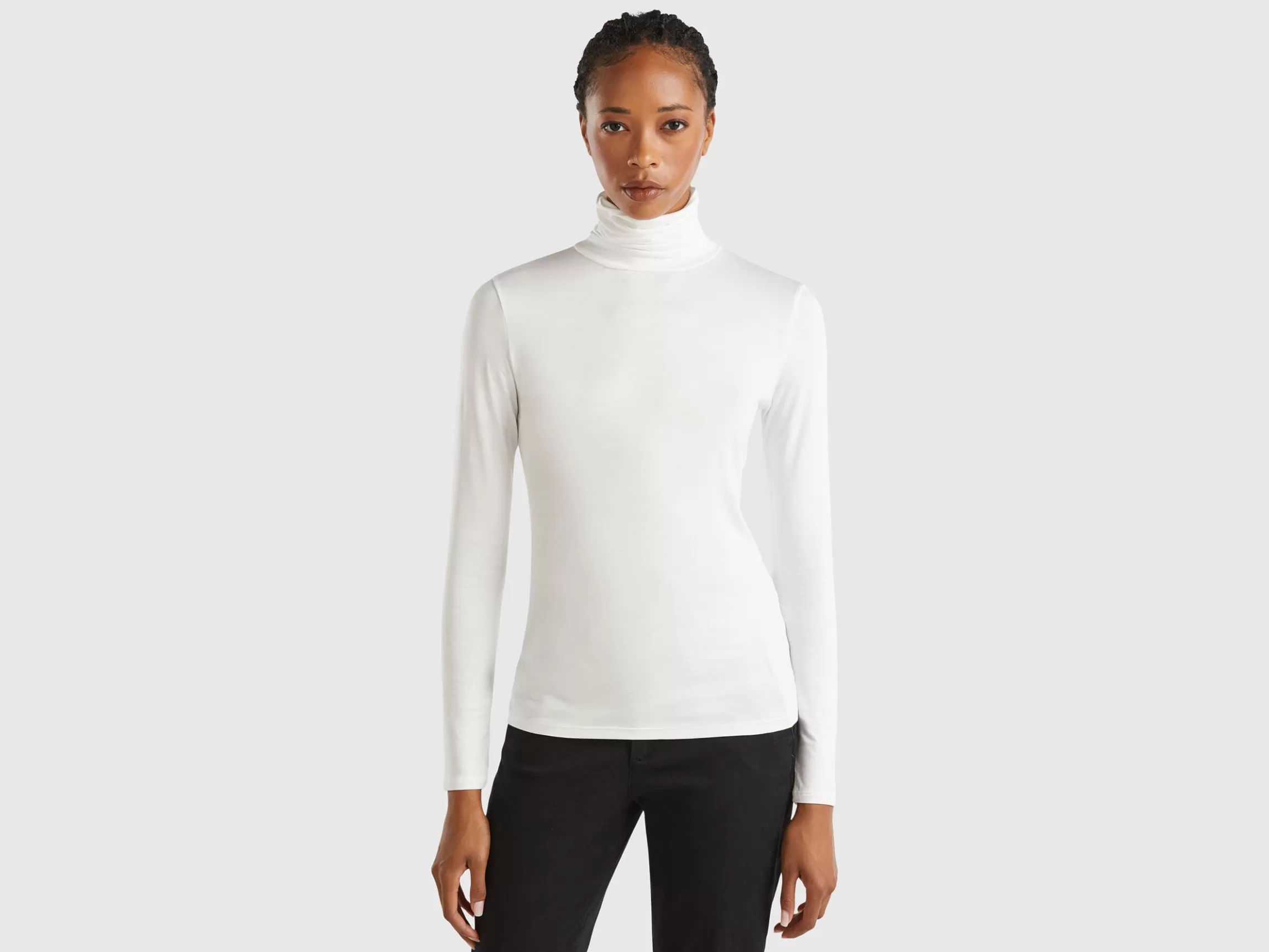 United Colors of Benetton Turtleneck t-shirt in stretch viscose