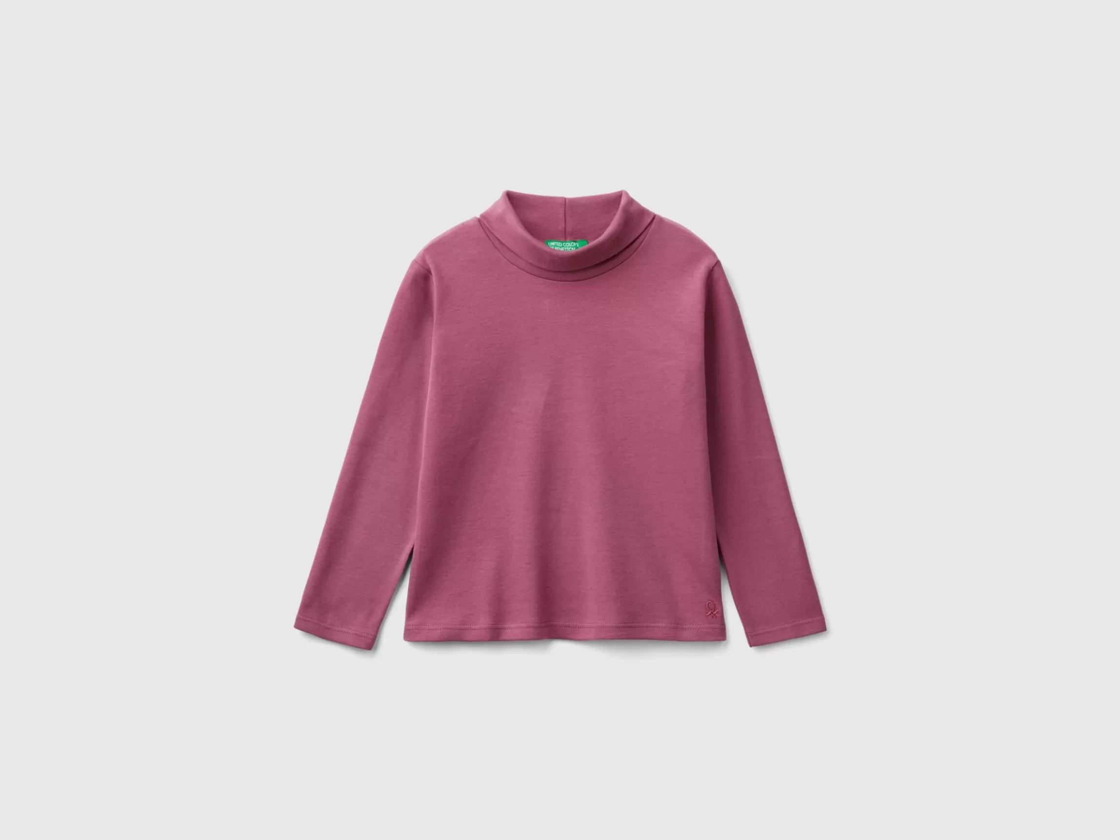 United Colors of Benetton Turtleneck t-shirt in warm organic cotton