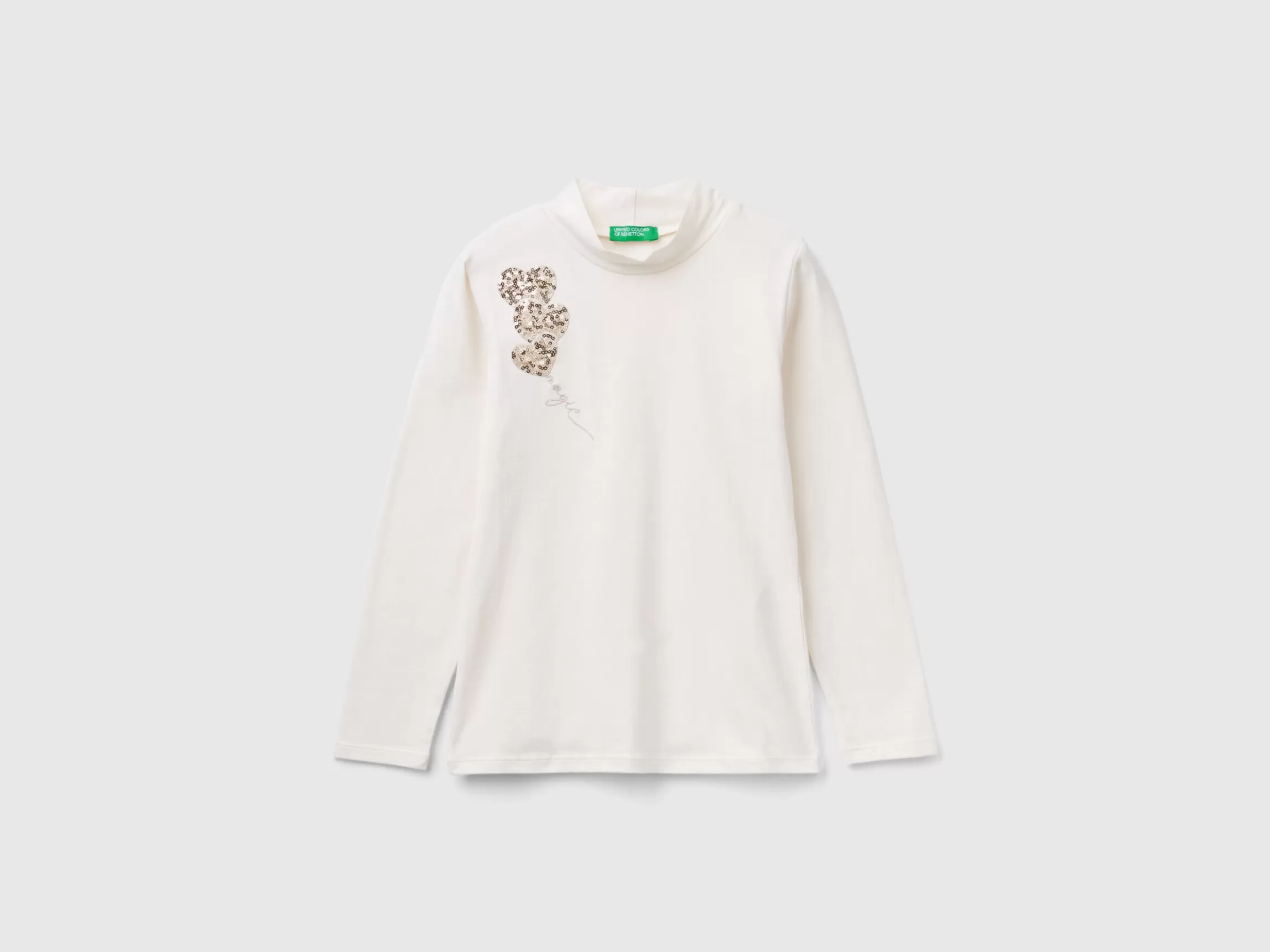 United Colors of Benetton Turtleneck t-shirt with sequins