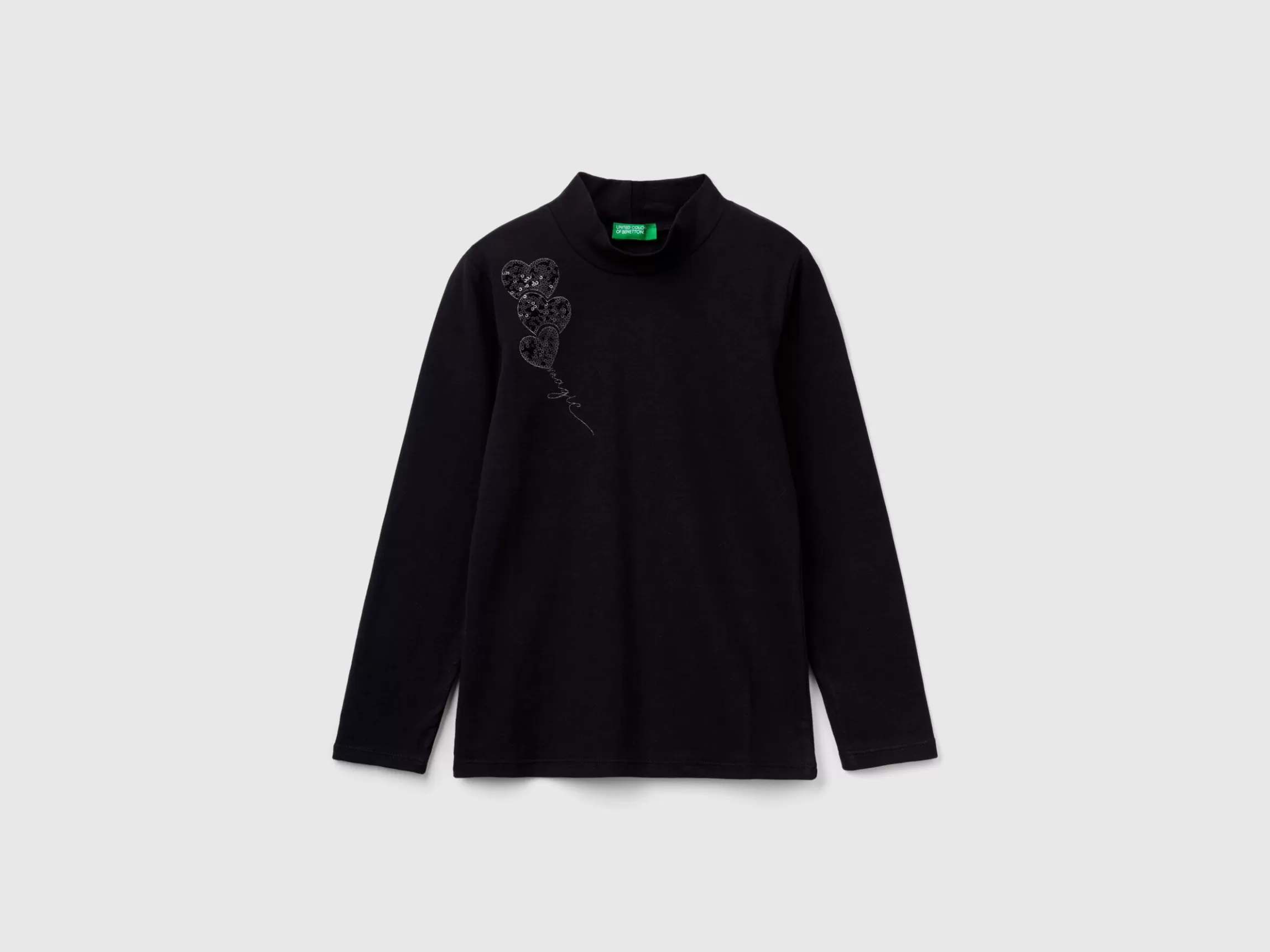 United Colors of Benetton Turtleneck t-shirt with sequins