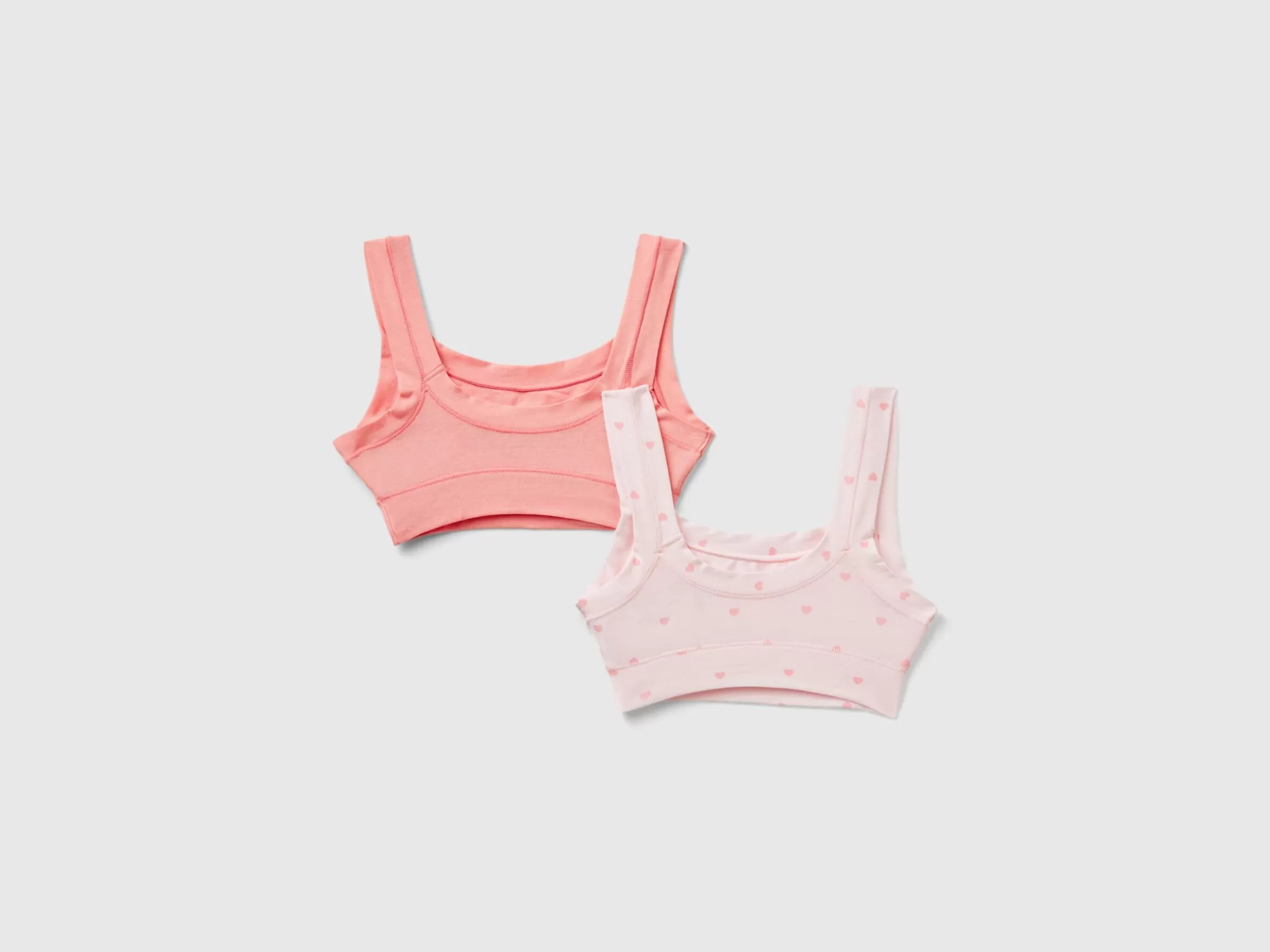 United Colors of Benetton Two bras in super stretch organic cotton blend