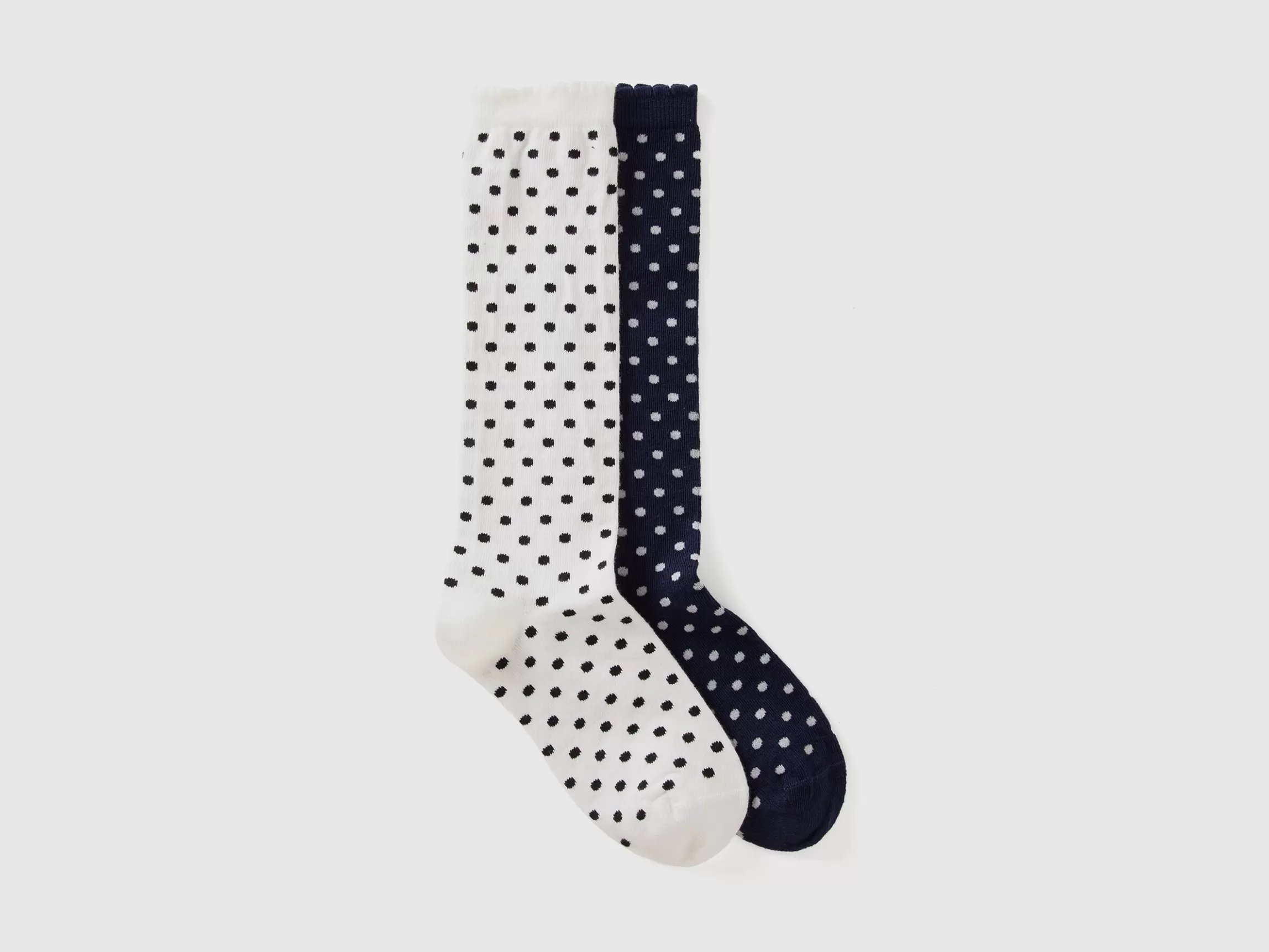 United Colors of Benetton Two pairs of polka dot socks