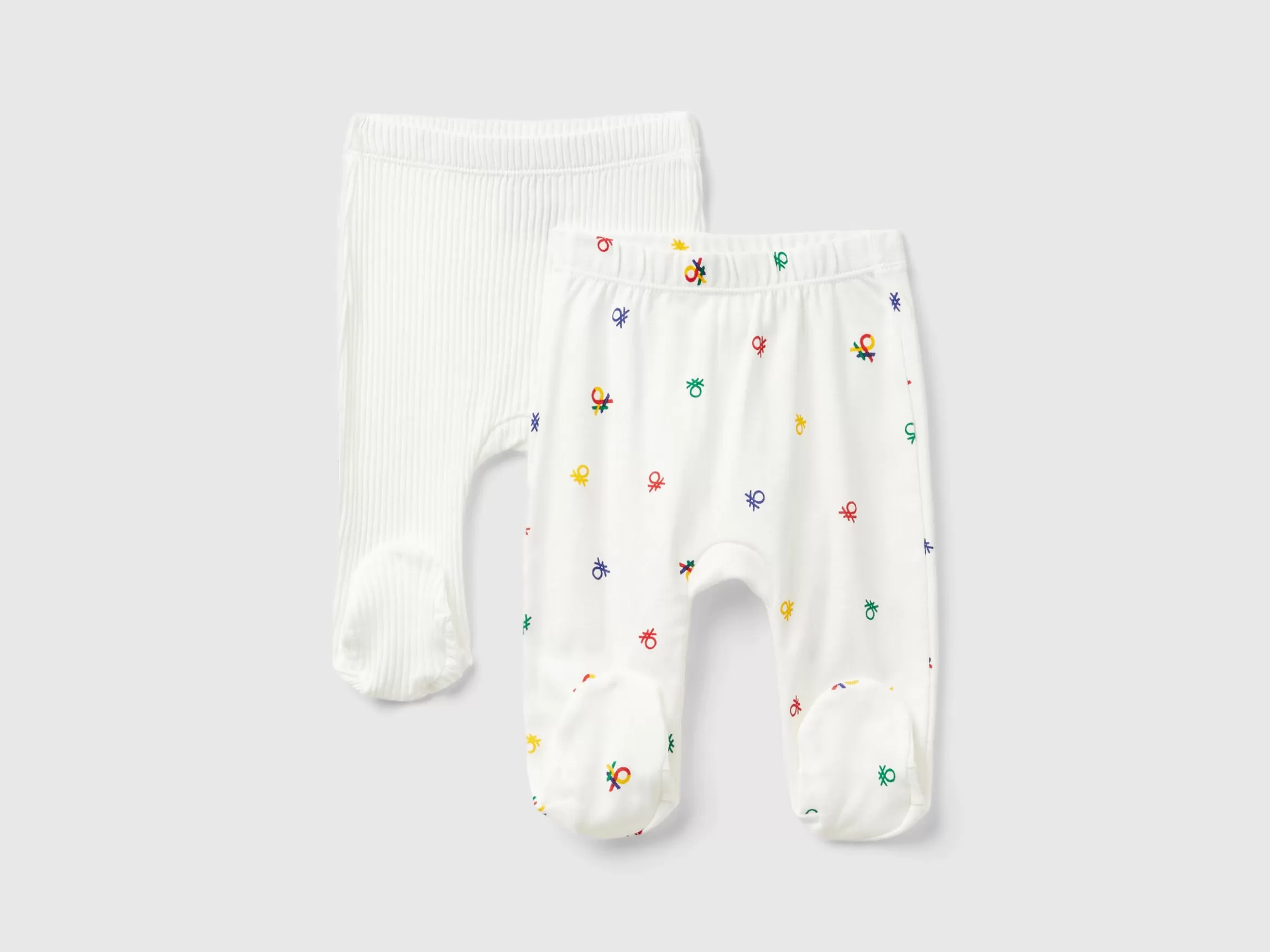 United Colors of Benetton Two pairs of trousers in organic cotton